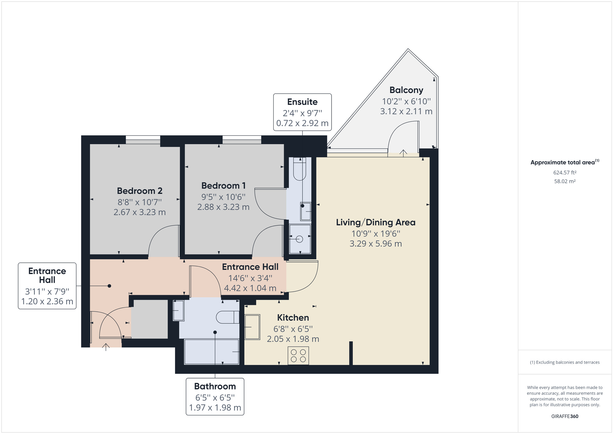 Floorplan of 2 bedroom  Flat to rent, Sweetman Place, Bristol, BS2