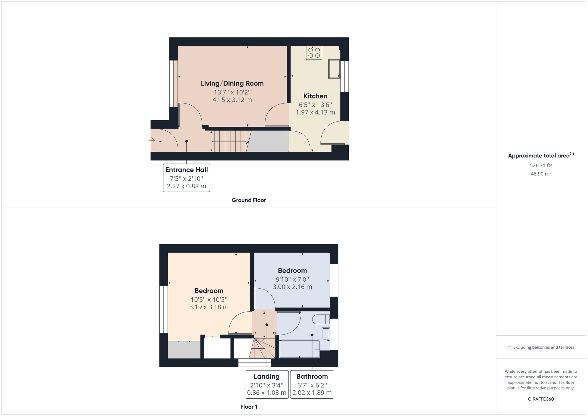 Floorplan of 2 bedroom Semi Detached House to rent, Heron Gardens, Portishead, Bristol, BS20