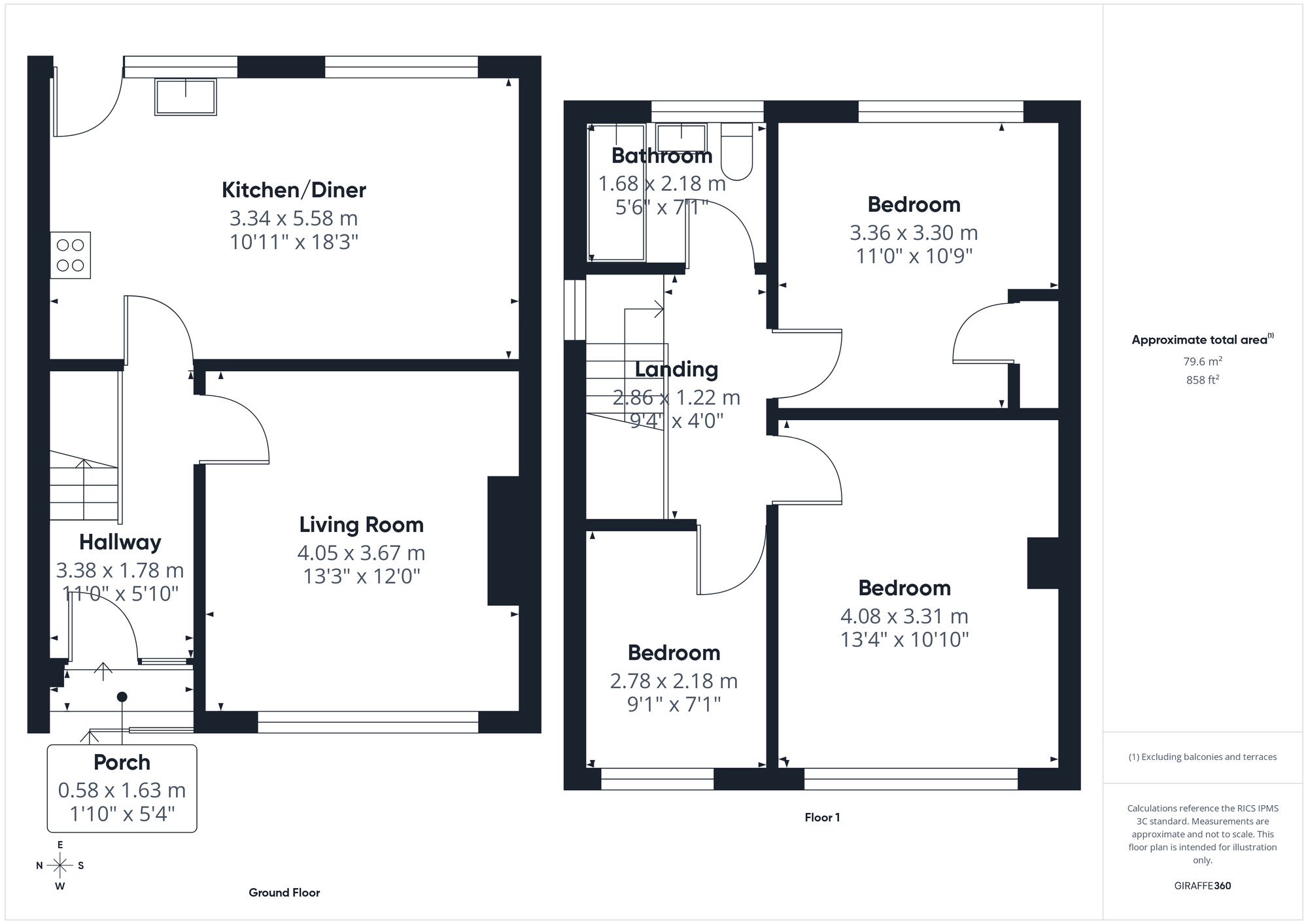Floorplan of 3 bedroom Semi Detached House to rent, Davin Crescent, Pill, Bristol, BS20