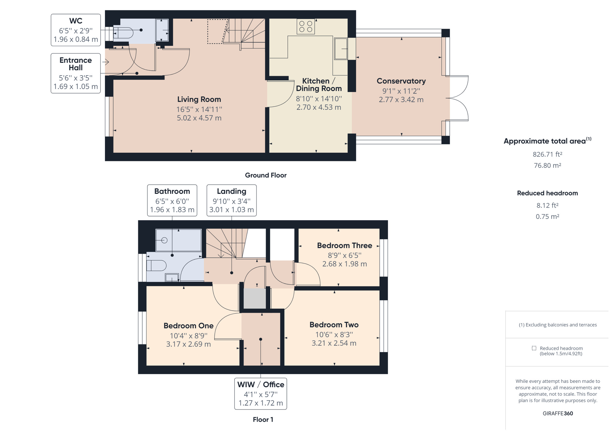 Floorplan of 3 bedroom Mid Terrace House to rent, The Park, Portishead, Bristol, BS20