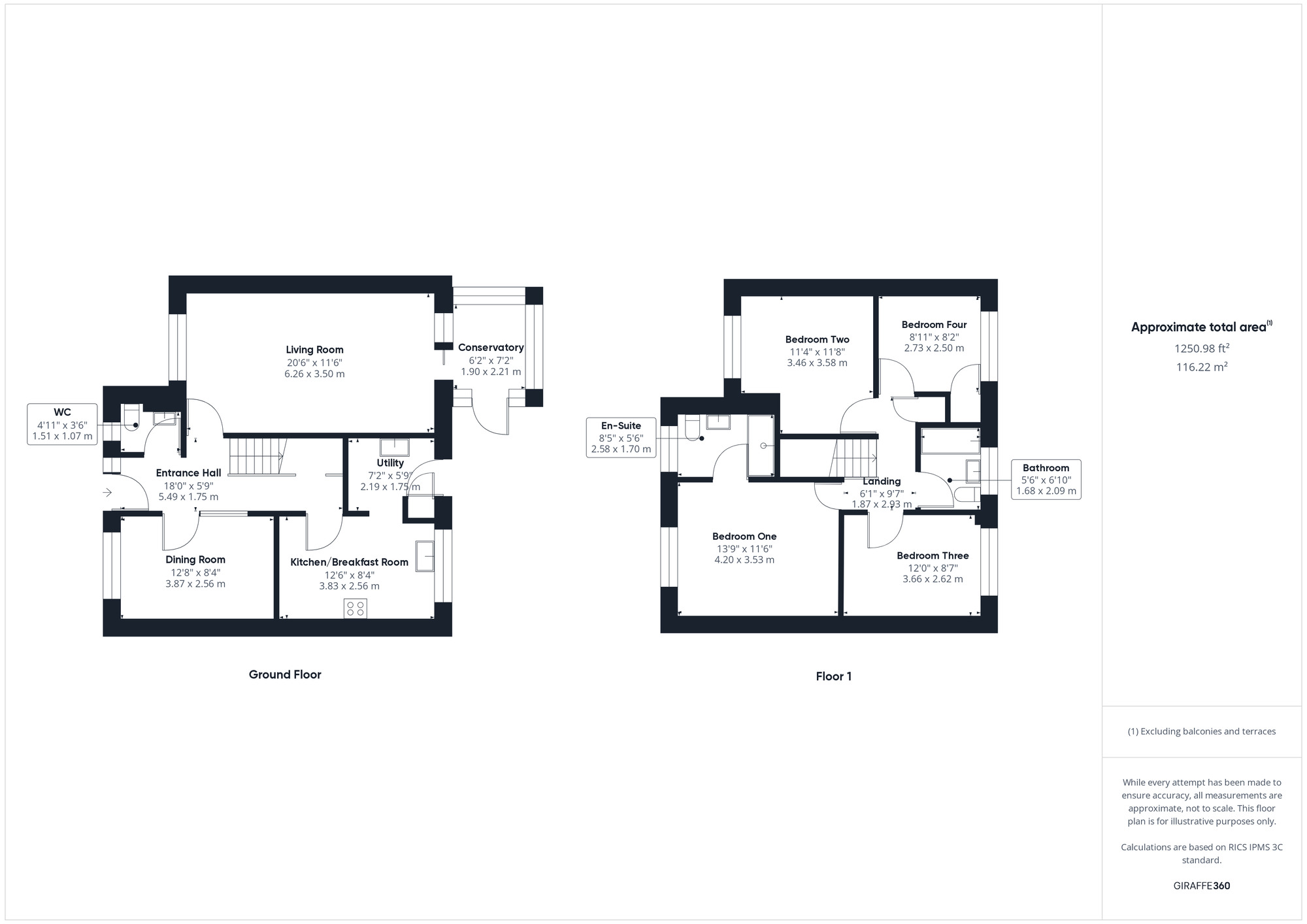 Floorplan of 4 bedroom Detached House for sale, The Downs, Portishead, Bristol, BS20