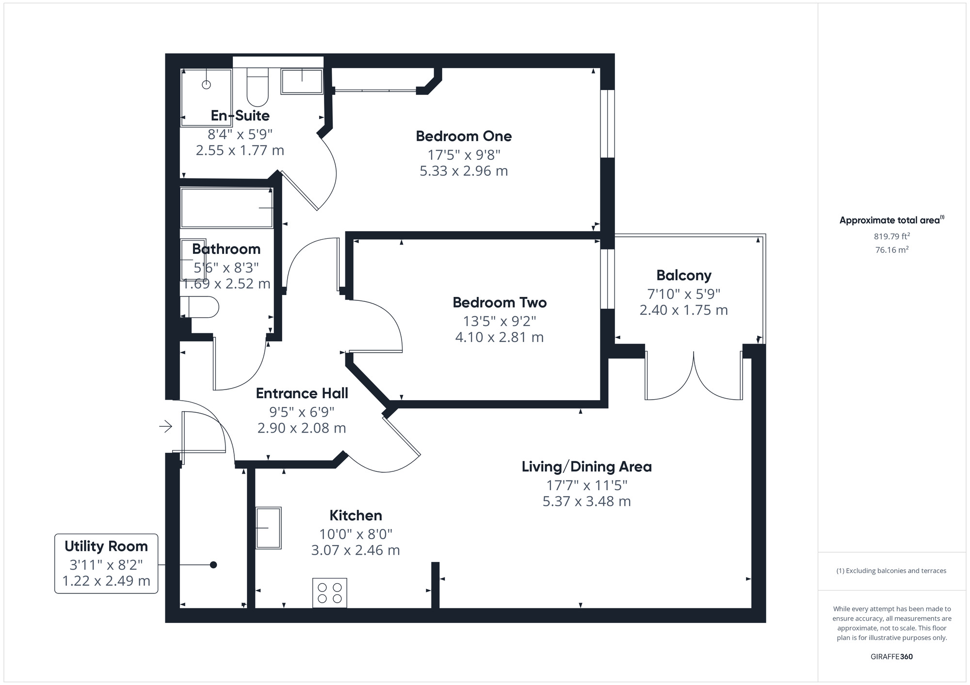 Floorplan of 2 bedroom  Flat for sale, Adlington House, Slade Road, Bristol, BS20