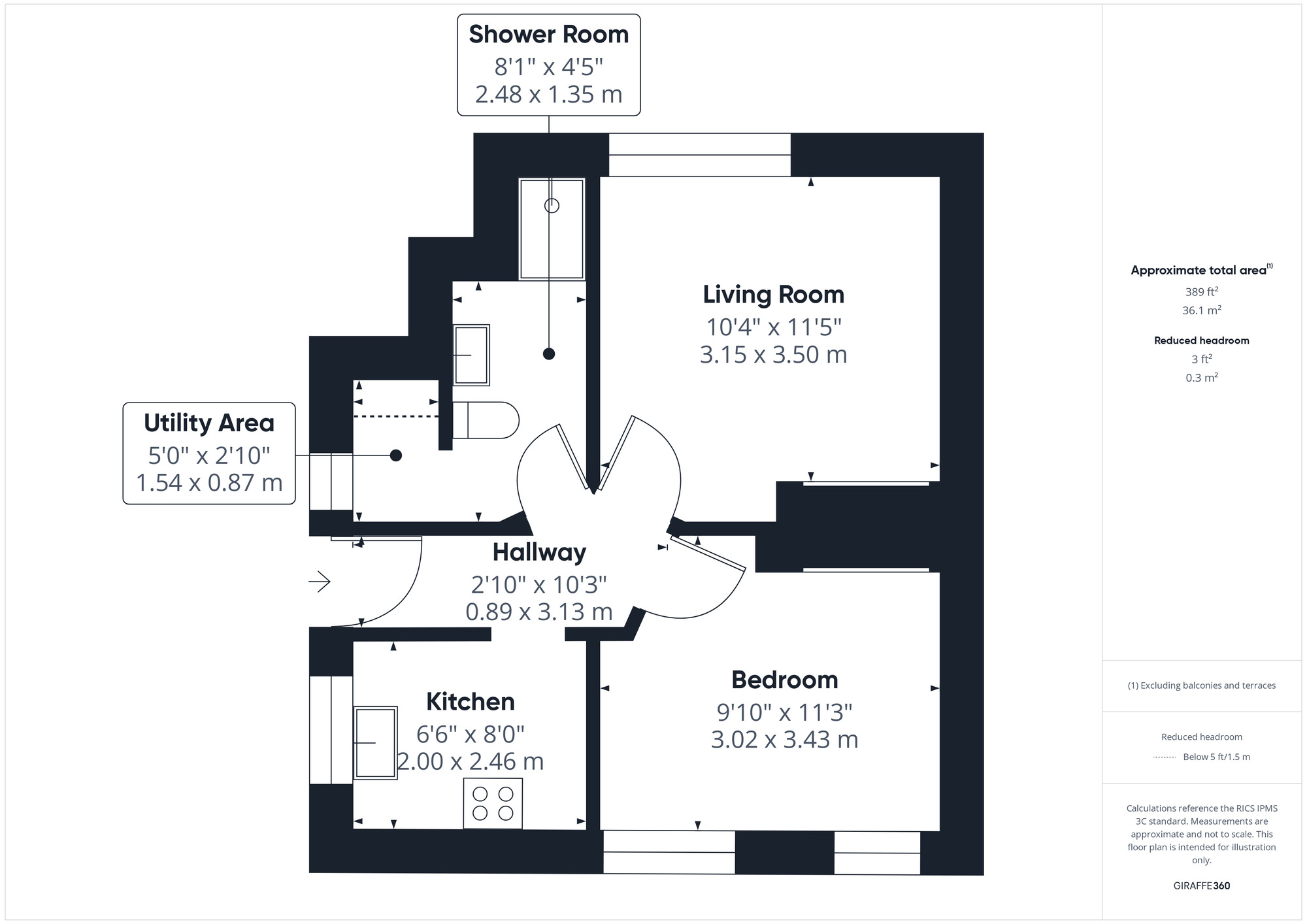 Floorplan of 1 bedroom  Flat to rent, Easton Road, Ground Floor Flat, Bristol, BS20