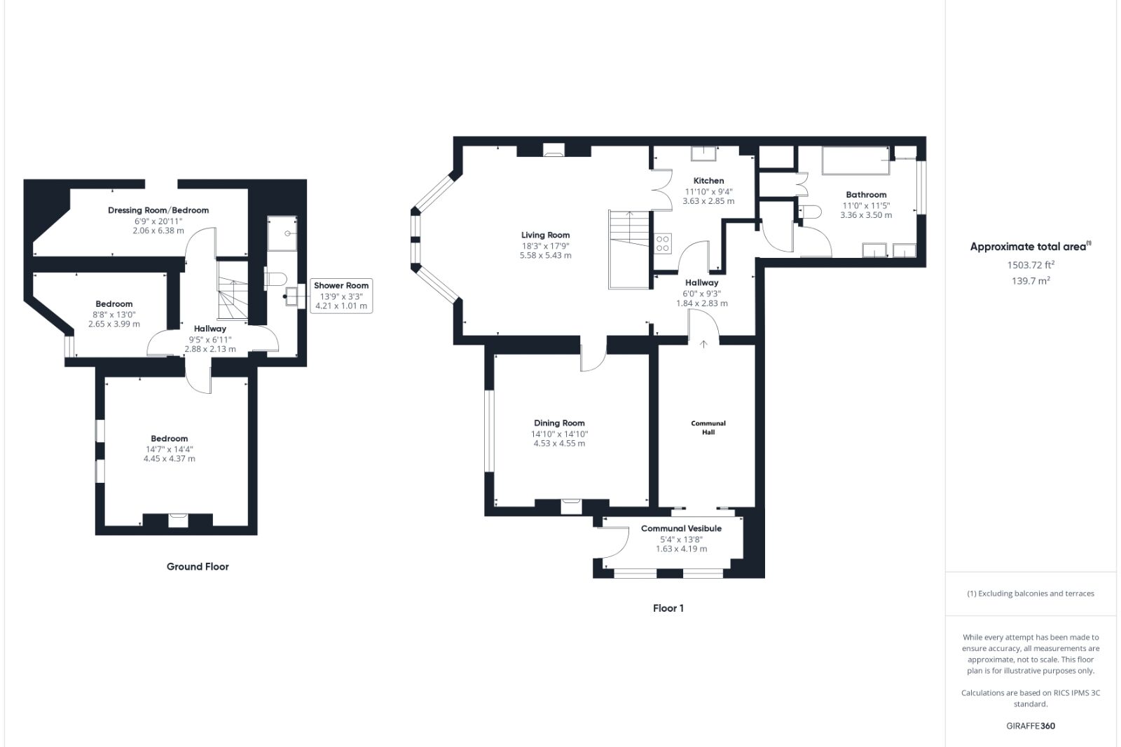 Floorplan of 2 bedroom  Flat for sale, Castle Road, Clevedon, North Somerset, BS21