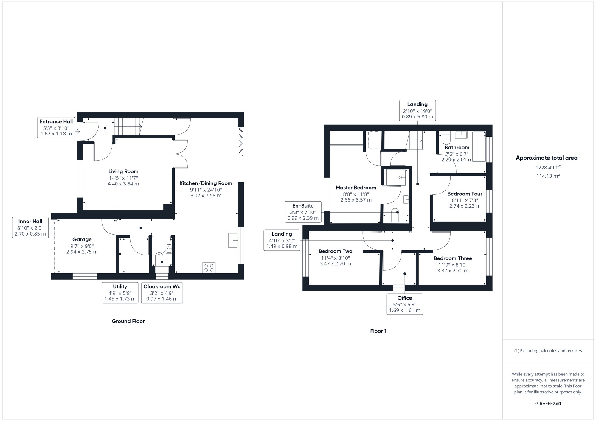 Floorplan of 4 bedroom Semi Detached House for sale, Badger Rise, Portishead, Bristol, BS20