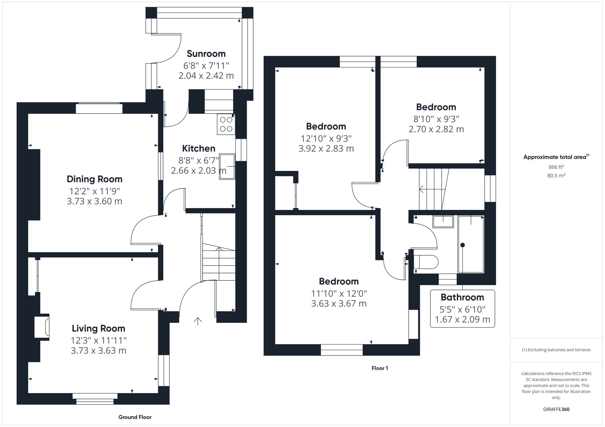 Floorplan of 3 bedroom Semi Detached House for sale, Albert Road, Portishead, Bristol, BS20