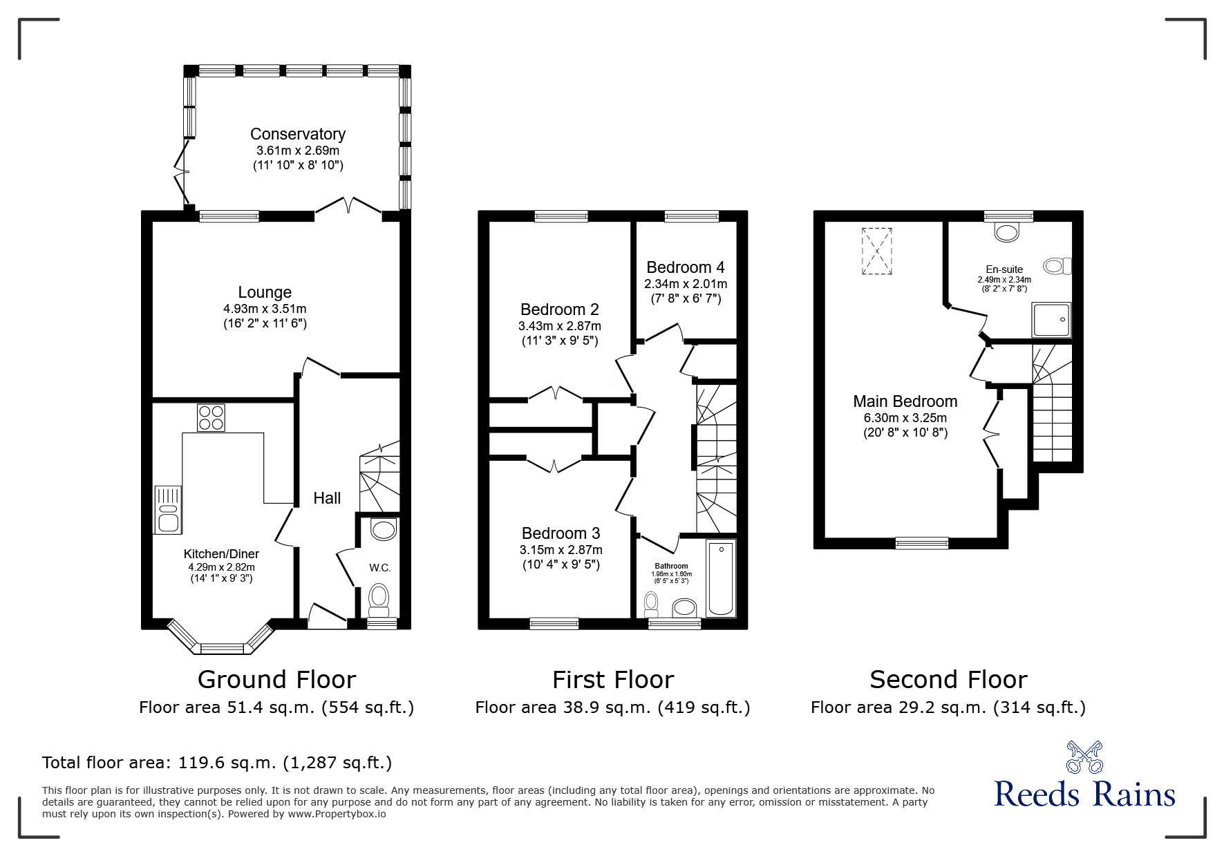 Floorplan of 4 bedroom Semi Detached House for sale, Dunlin Drive, Portishead, Bristol, BS20