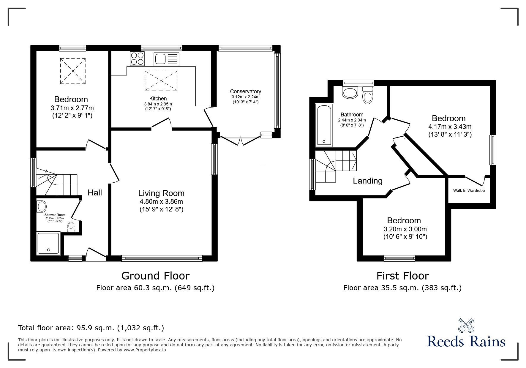 Floorplan of 3 bedroom Detached House for sale, Mendip Road, Yatton, Bristol, BS49
