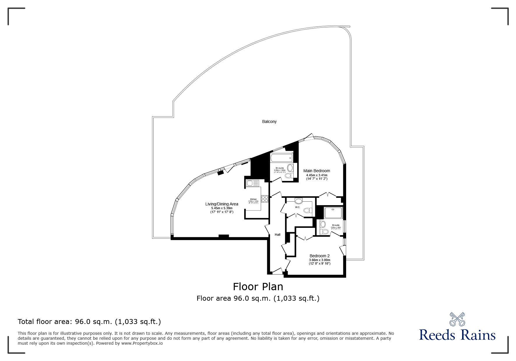 Floorplan of 2 bedroom  Flat for sale, Harbour Road, Portishead, Bristol, BS20
