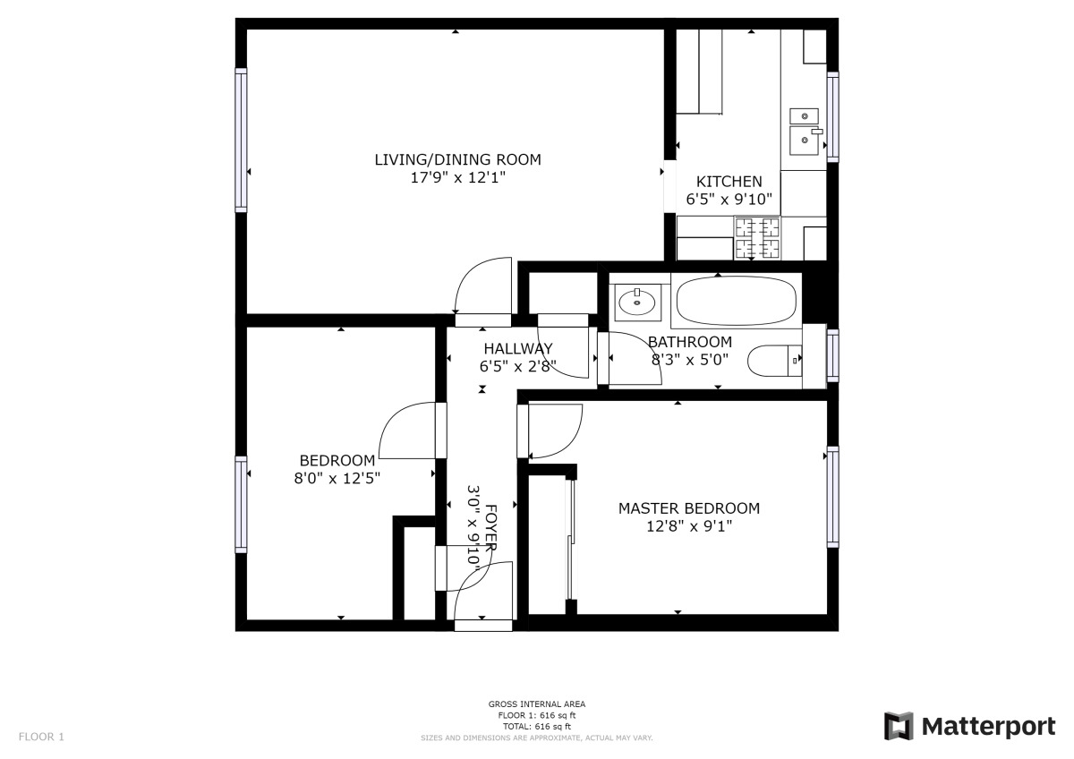 Floorplan of 2 bedroom  Flat for sale, Somerset Road, Portishead, Bristol, BS20