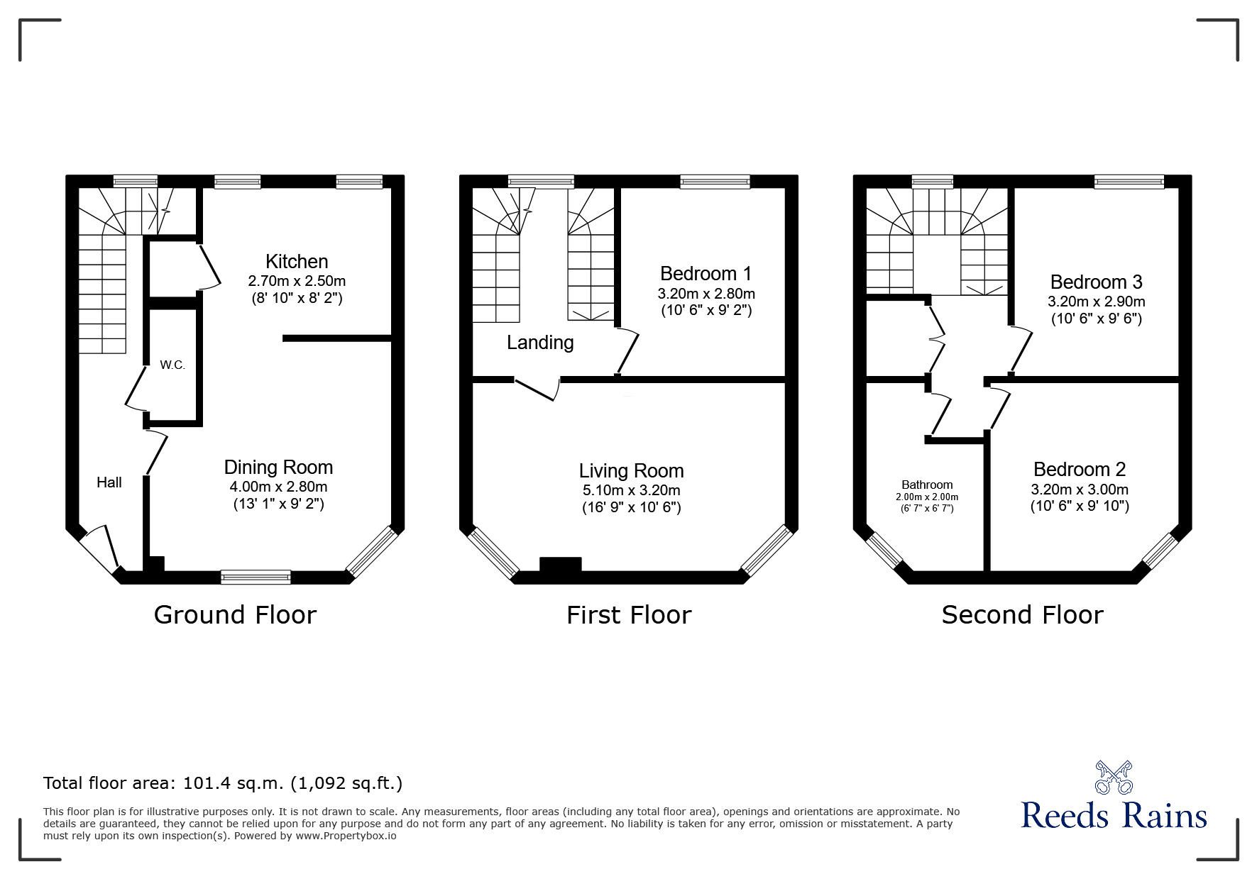 Floorplan of 3 bedroom Detached House for sale, Eastcliff, Portishead, Bristol, BS20