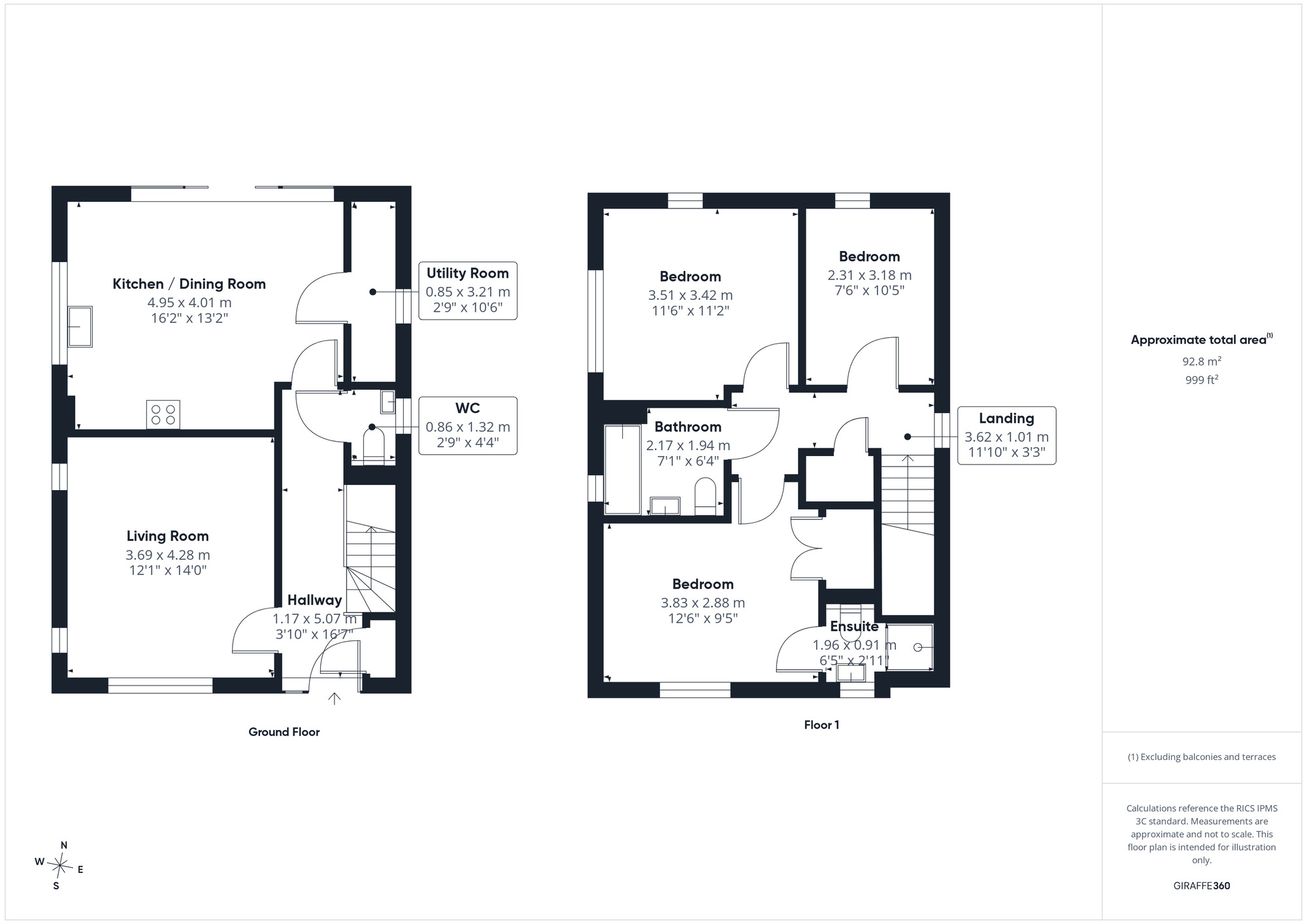 Floorplan of 3 bedroom Detached House for sale, Lodway, Pill, Bristol, BS20