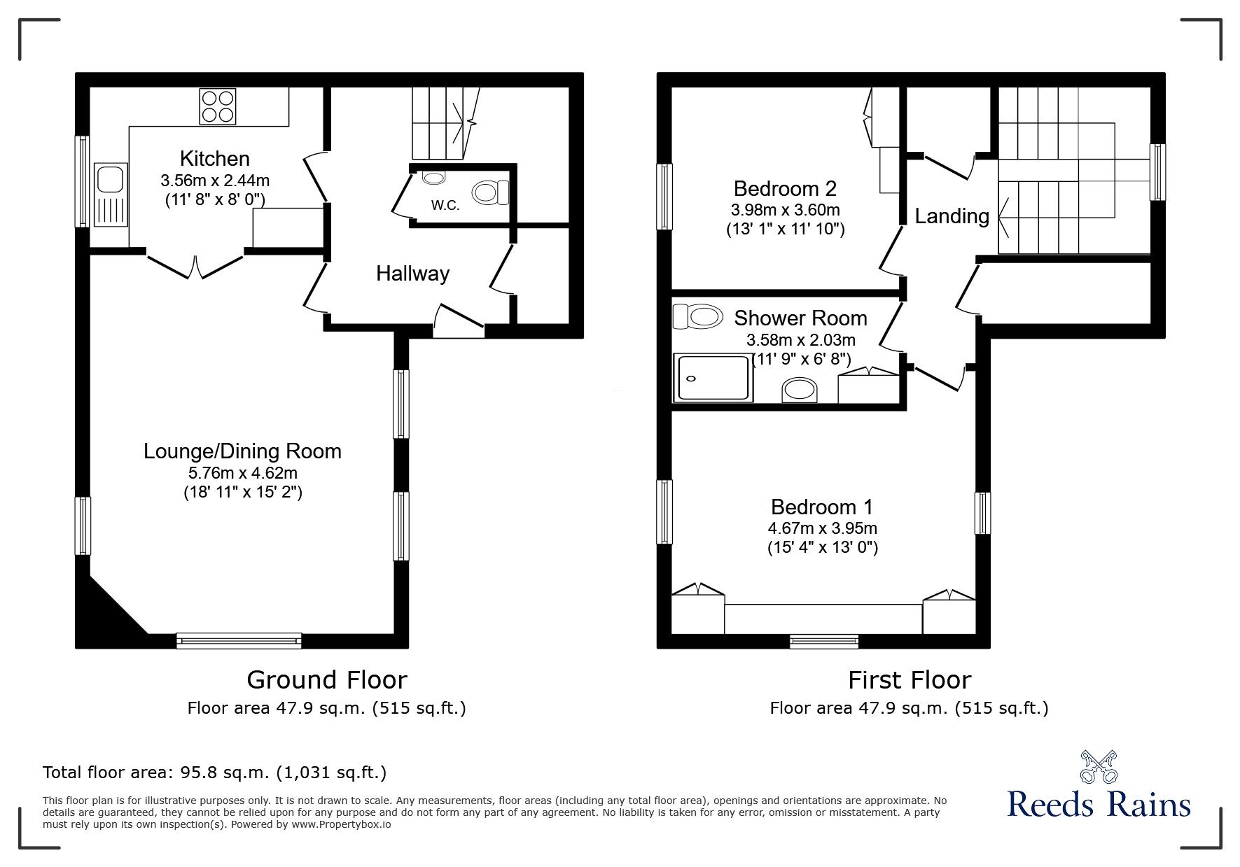 Floorplan of 2 bedroom Detached Property for sale, High Street, Portishead, Bristol, BS20