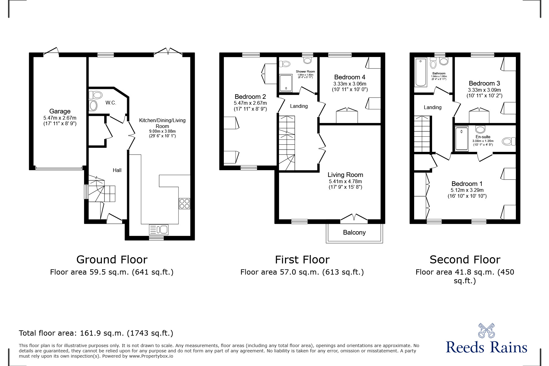 Floorplan of 4 bedroom Semi Detached House for sale, Kingfisher Road, Portishead, Bristol, BS20