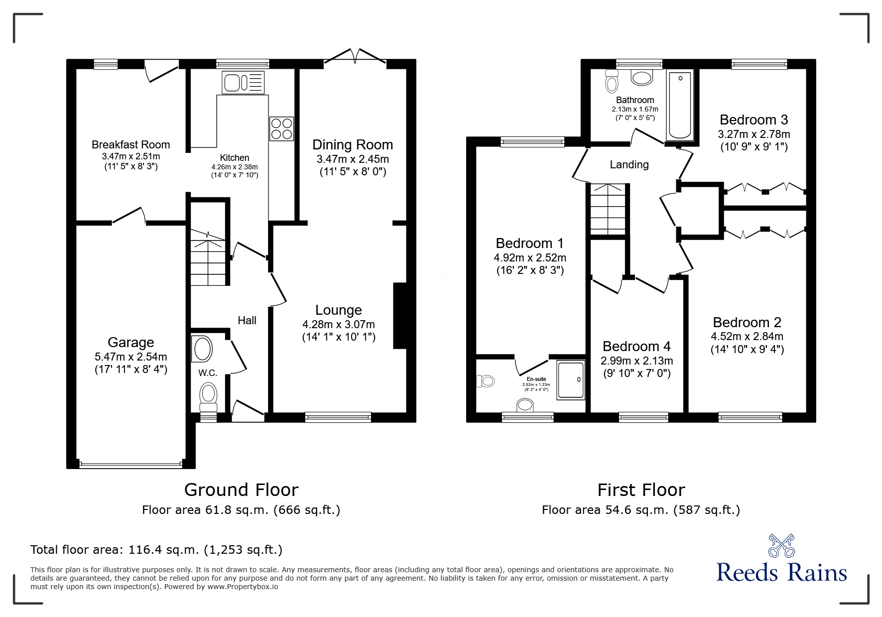 Floorplan of 4 bedroom Detached House for sale, The Downs, Portishead, Bristol, BS20