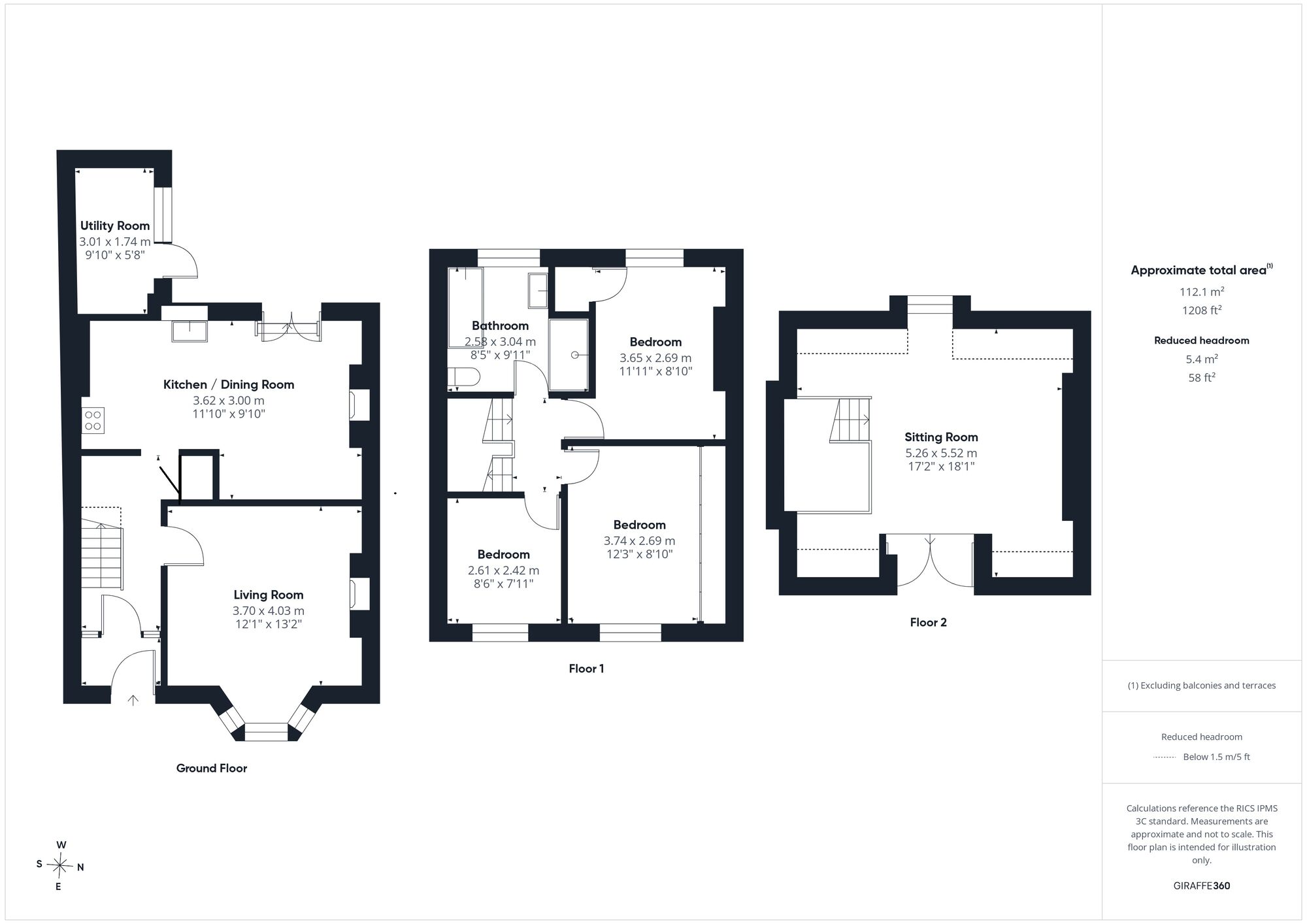 Floorplan of 3 bedroom Mid Terrace House for sale, Newlands Hill, Portishead, Bristol, BS20