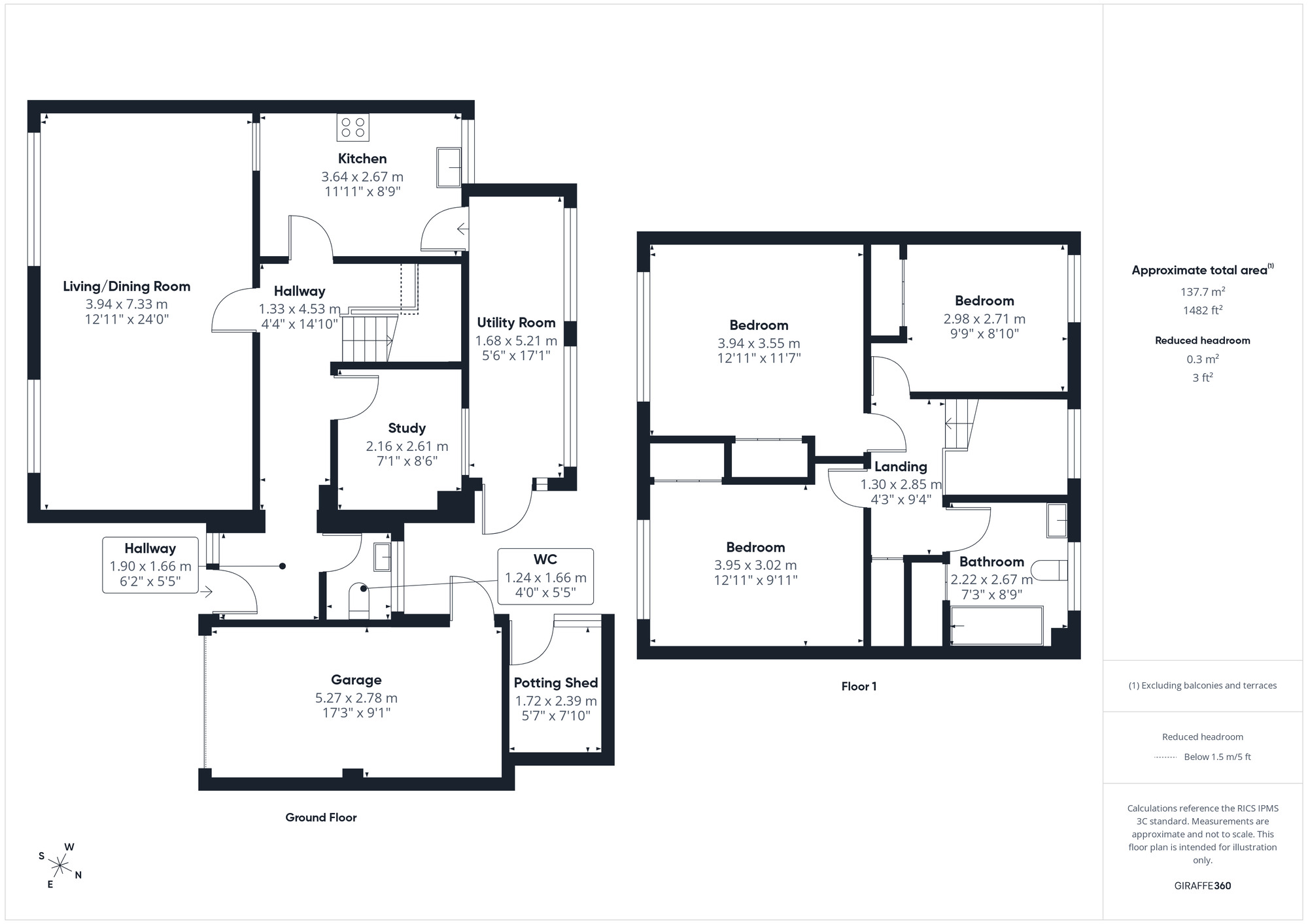 Floorplan of 3 bedroom Detached House for sale, Clynder Grove, Clevedon, North Somerset, BS21