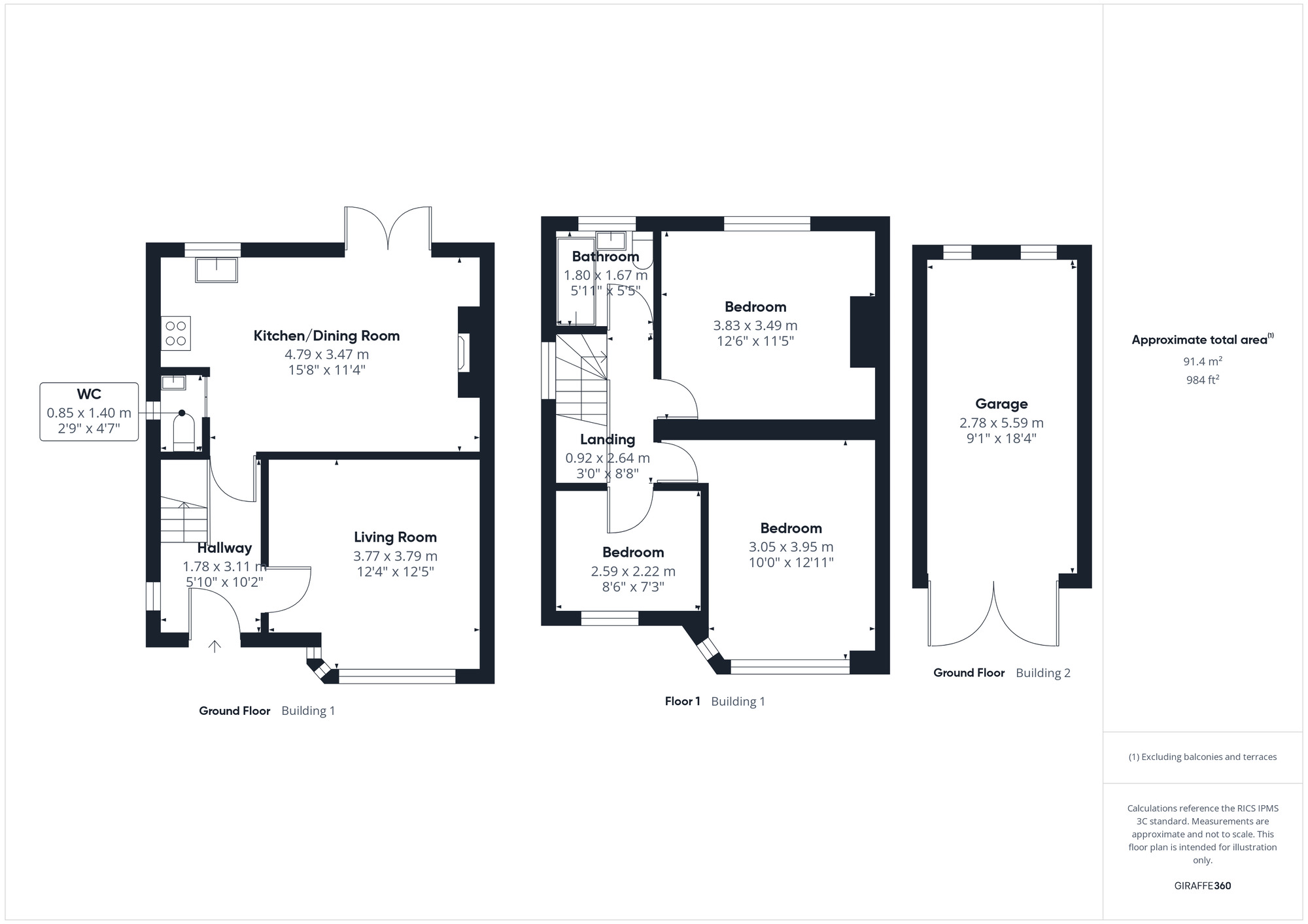 Floorplan of 3 bedroom Semi Detached House for sale, Bush Avenue, Little Stoke, Bristol, BS34