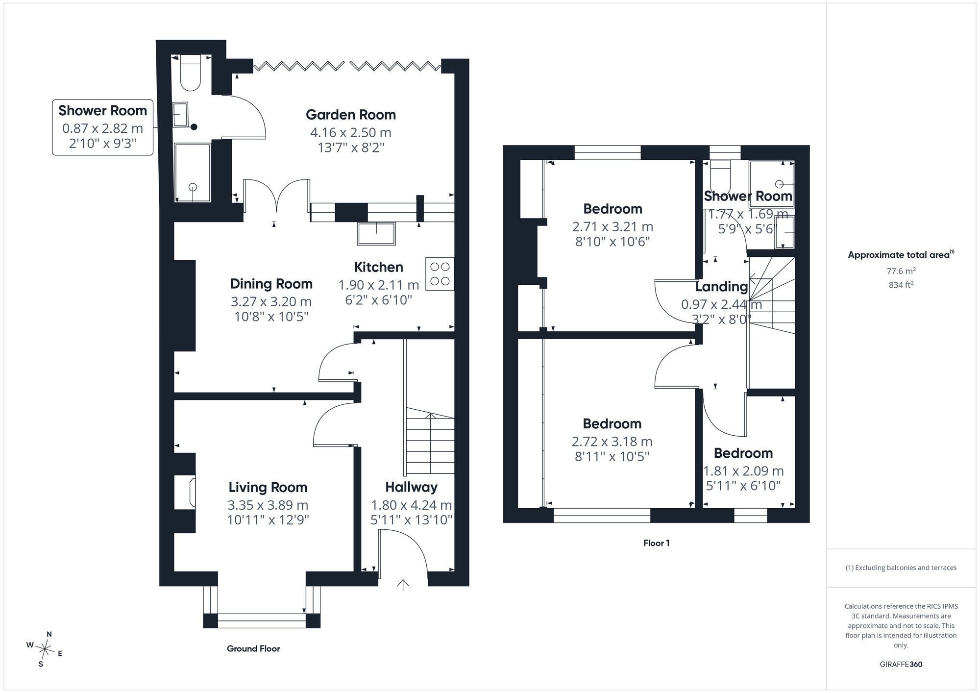 Floorplan of 3 bedroom Mid Terrace House for sale, Teignmouth Road, Clevedon, North Somerset, BS21