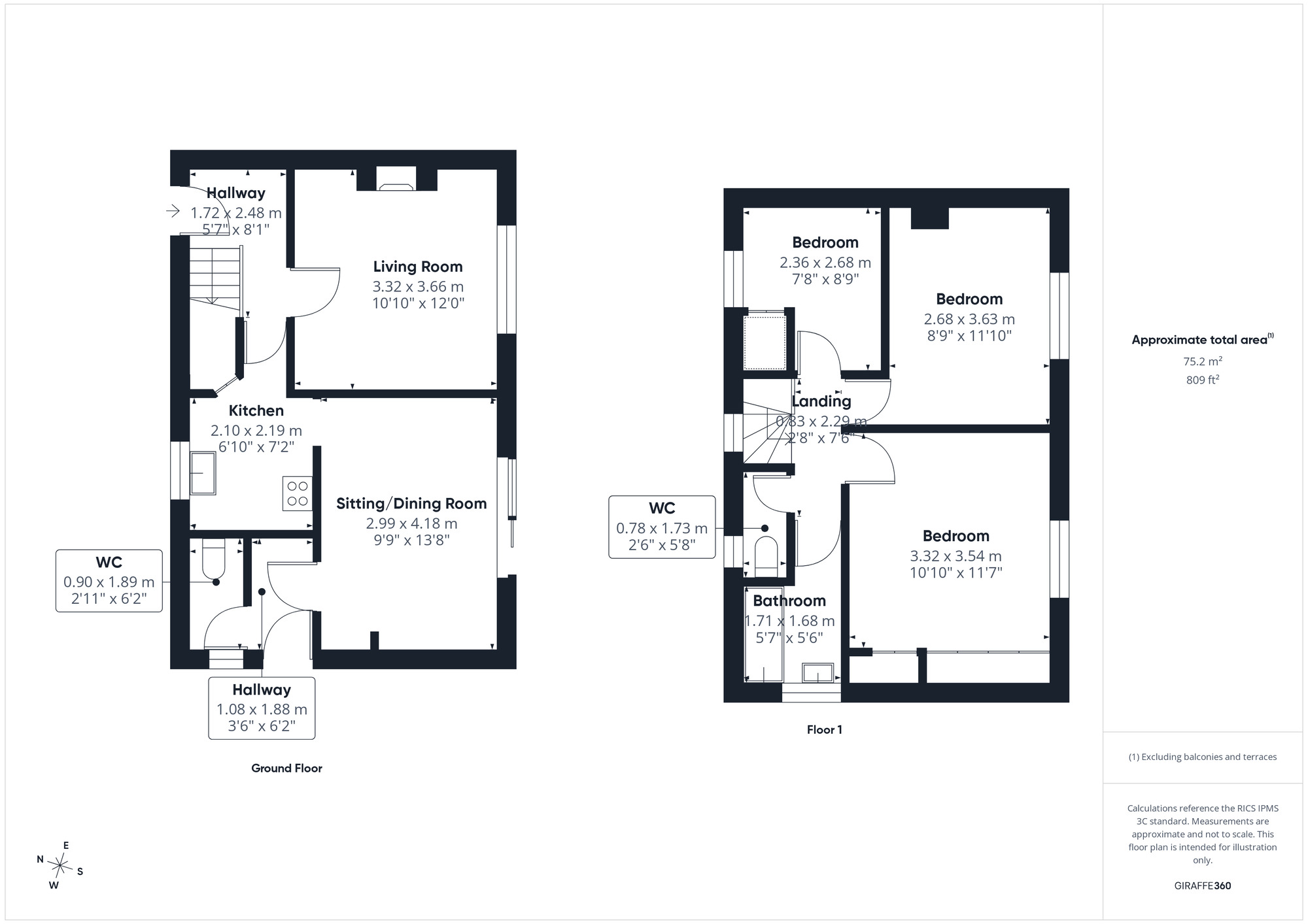 Floorplan of 3 bedroom Semi Detached House for sale, Coleridge Vale Road North, Clevedon, North Somerset, BS21