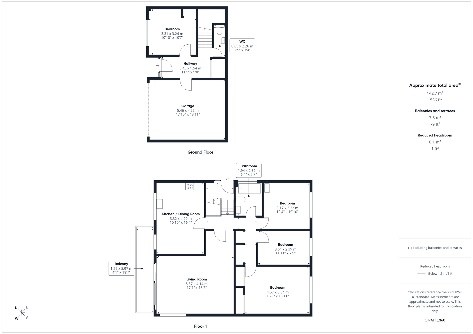 Floorplan of 4 bedroom Detached House for sale, Waterside Park, Portishead, Bristol, BS20