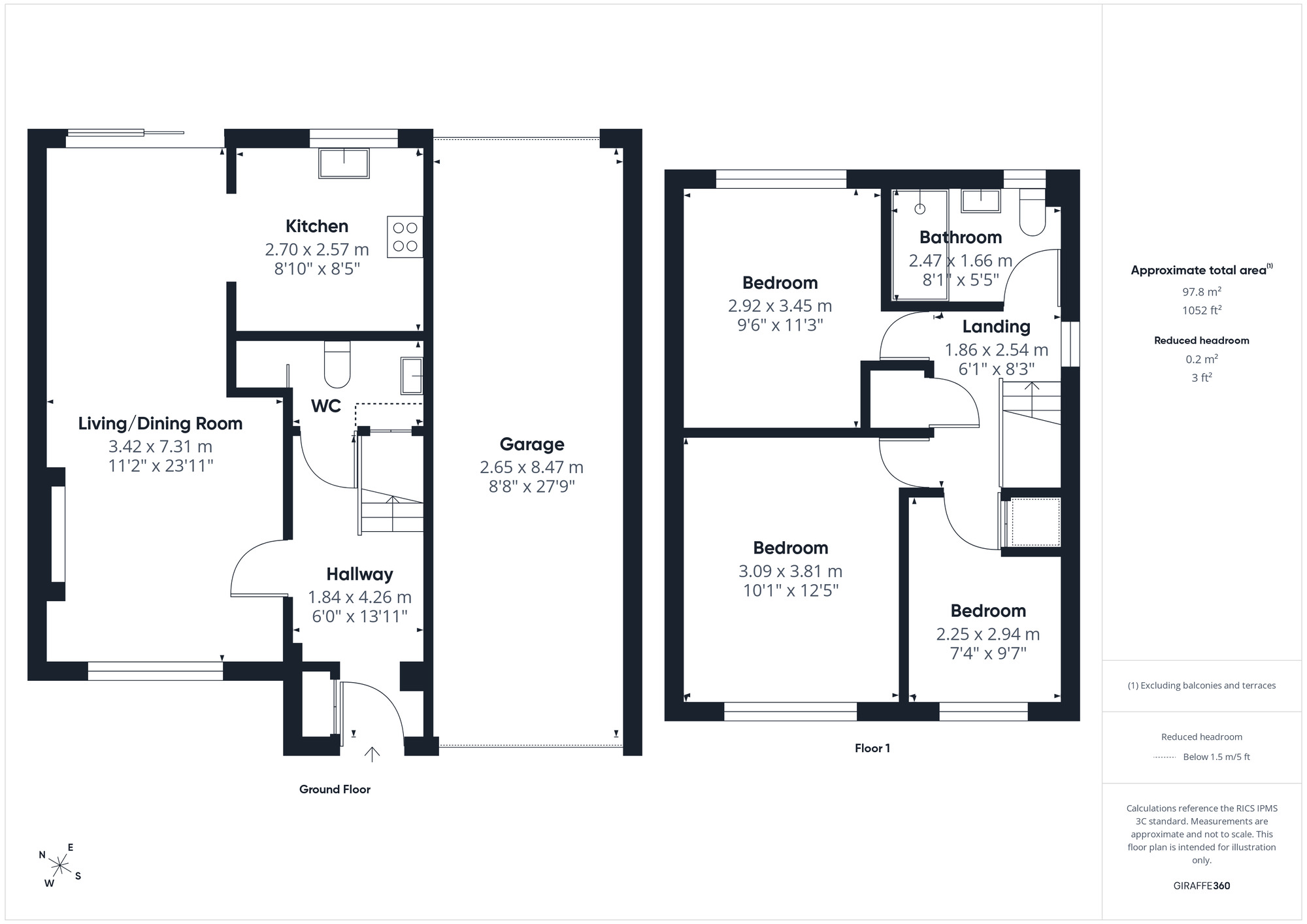 Floorplan of 3 bedroom Semi Detached House for sale, Somerton Road, Clevedon, North Somerset, BS21