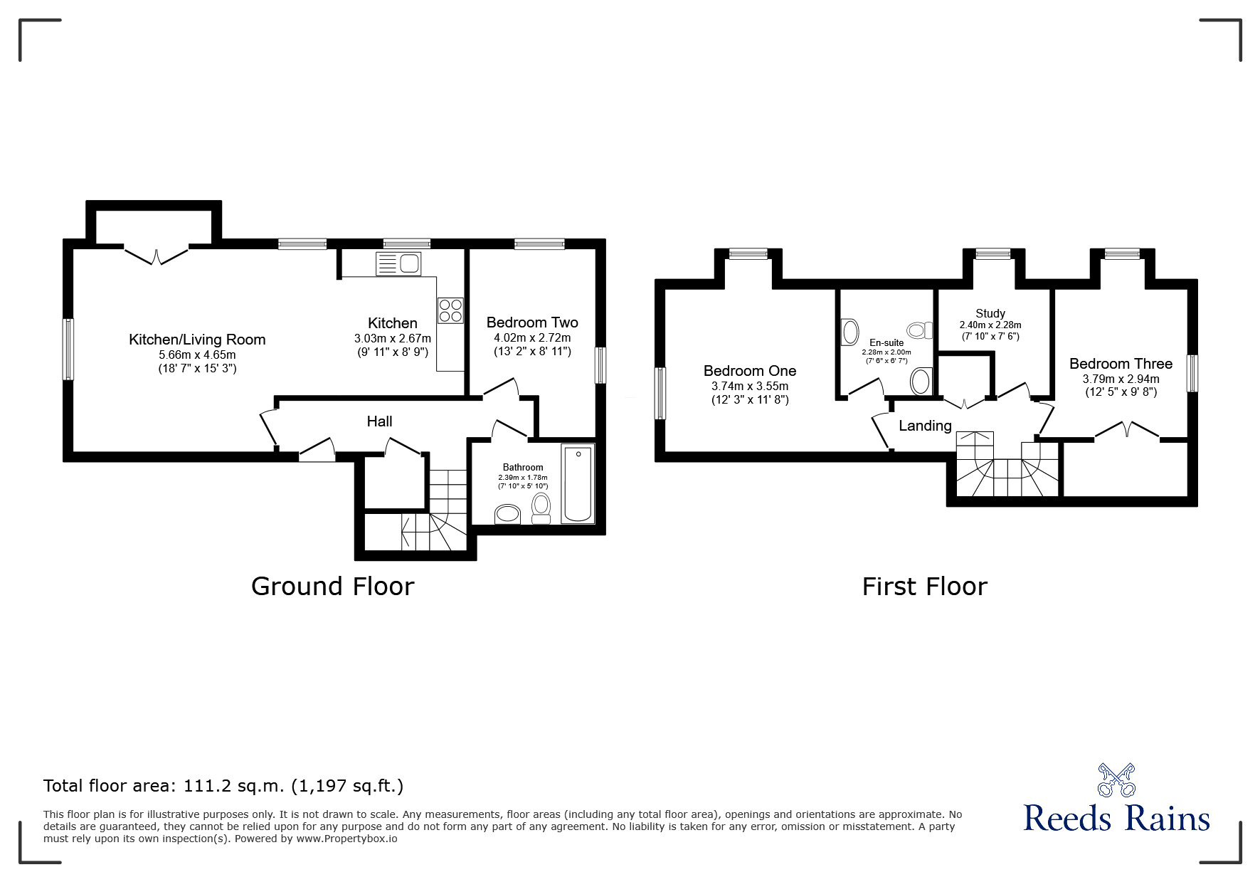 Floorplan of 4 bedroom Flat to rent, Sally Hill, Portishead, Somerset, BS20