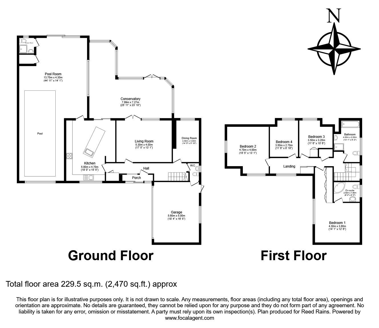 Floorplan of 4 bedroom Detached House for sale, Ormskirk Road, Knowsley, Merseyside, L34