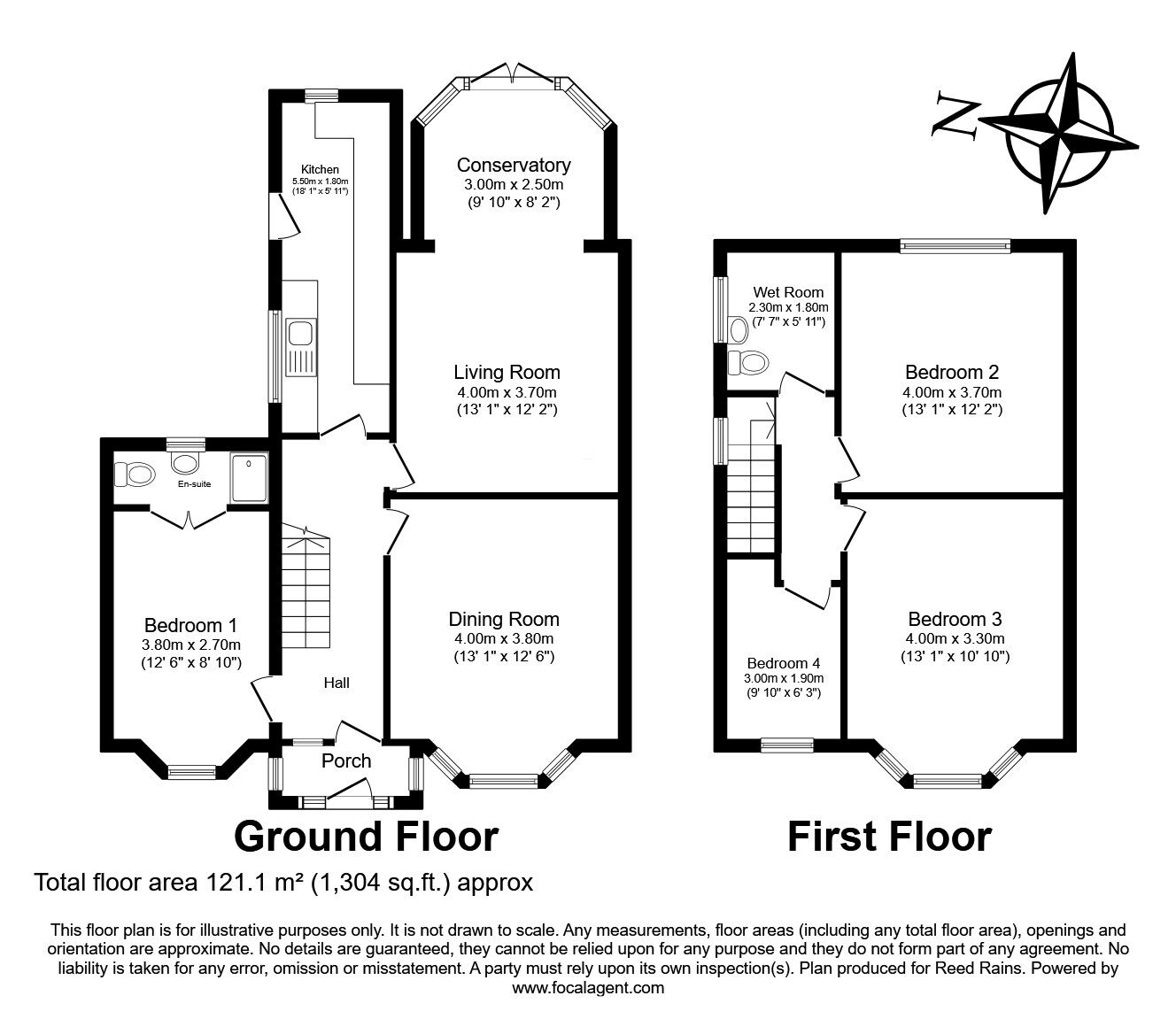 Floorplan of 3 bedroom Semi Detached House for sale, Old Lane, Rainhill, Merseyside, L35