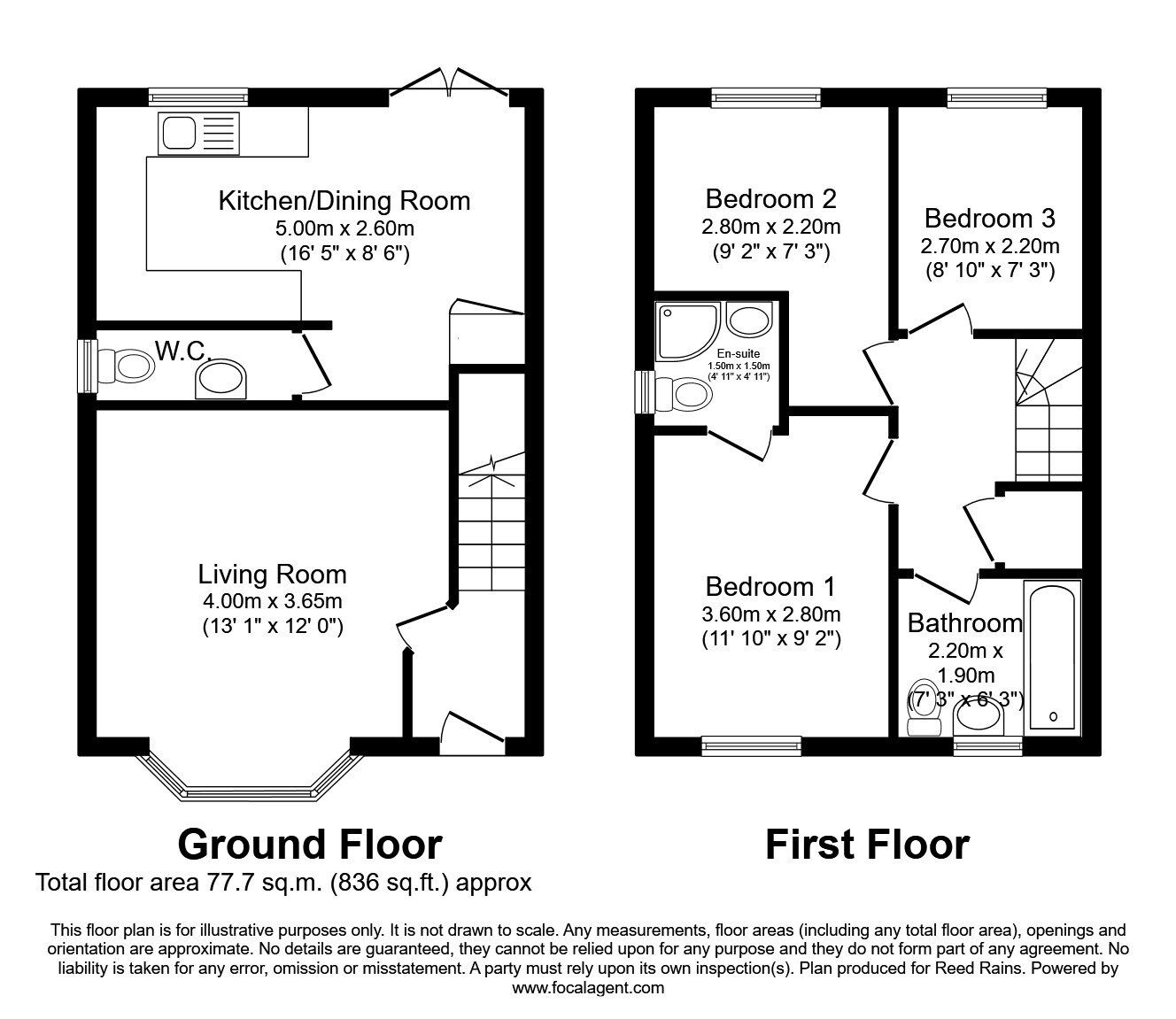 Floorplan of 3 bedroom Semi Detached House to rent, Middleton Drive, Prescot, Merseyside, L35