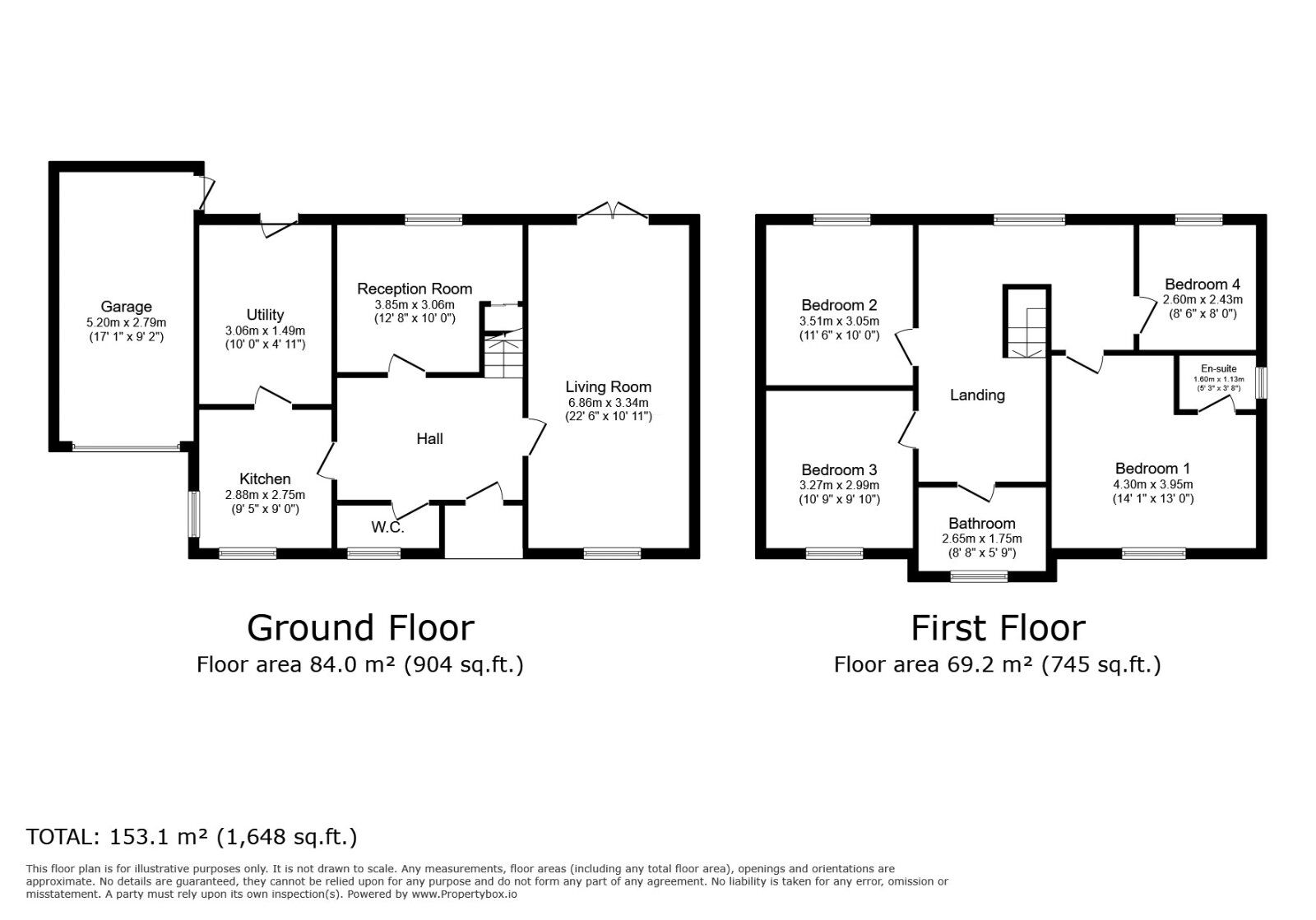 Floorplan of 4 bedroom Detached House for sale, Challoner Close, Liverpool, Merseyside, L36