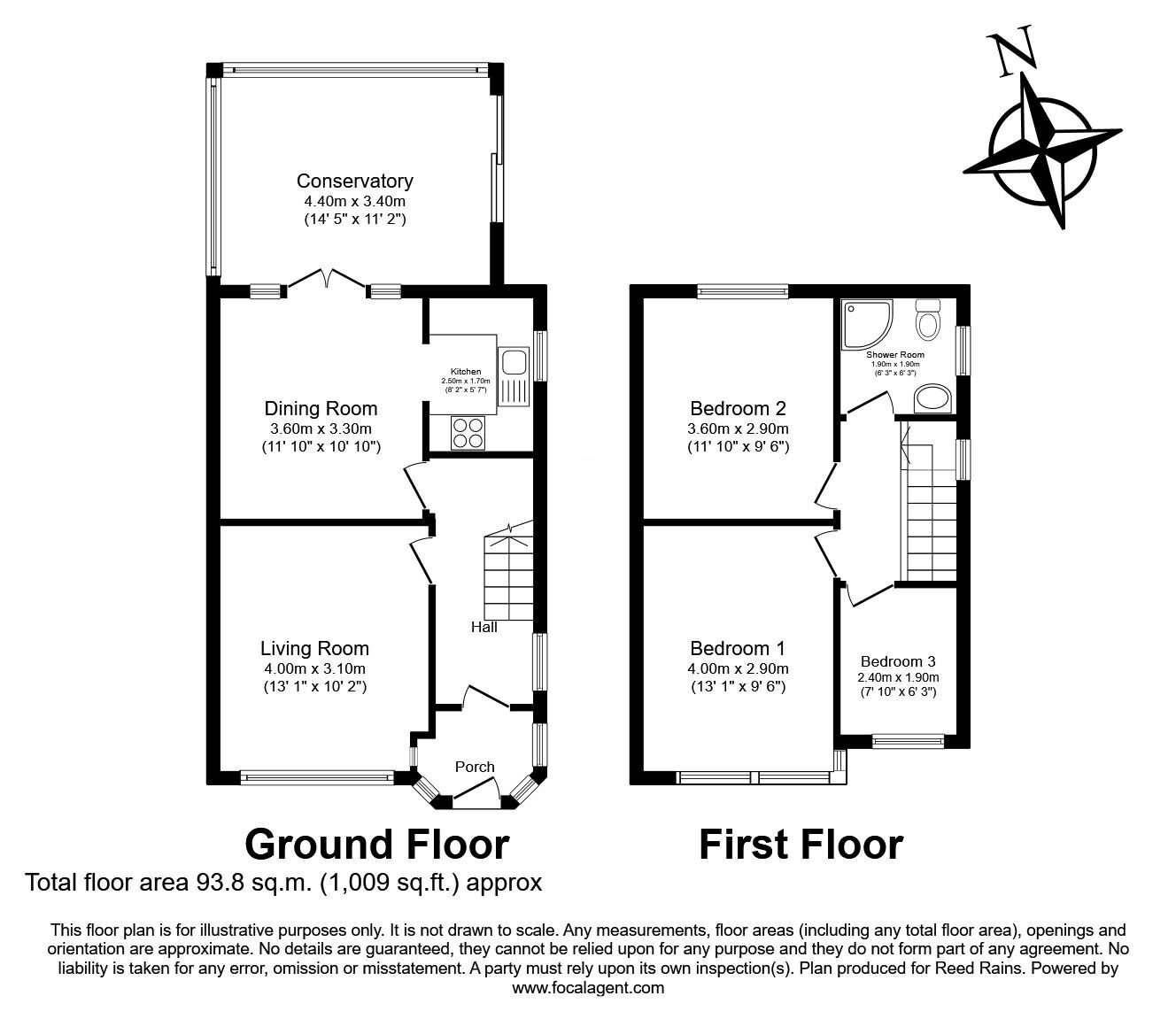Floorplan of 3 bedroom Semi Detached House for sale, Stuart Drive, Liverpool, Merseyside, L14