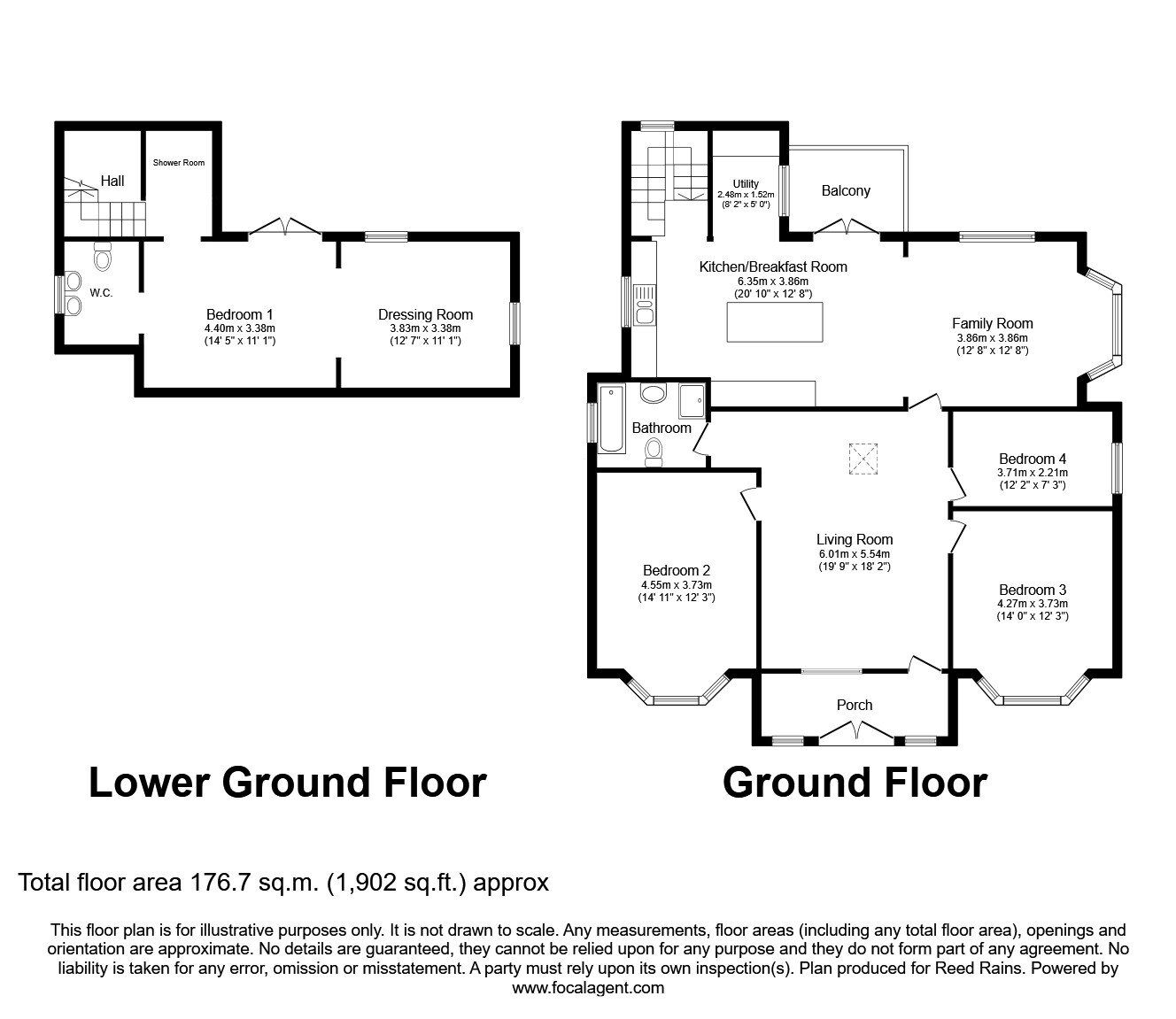 Floorplan of 4 bedroom Detached House for sale, St. Johns Road, Huyton, Merseyside, L36