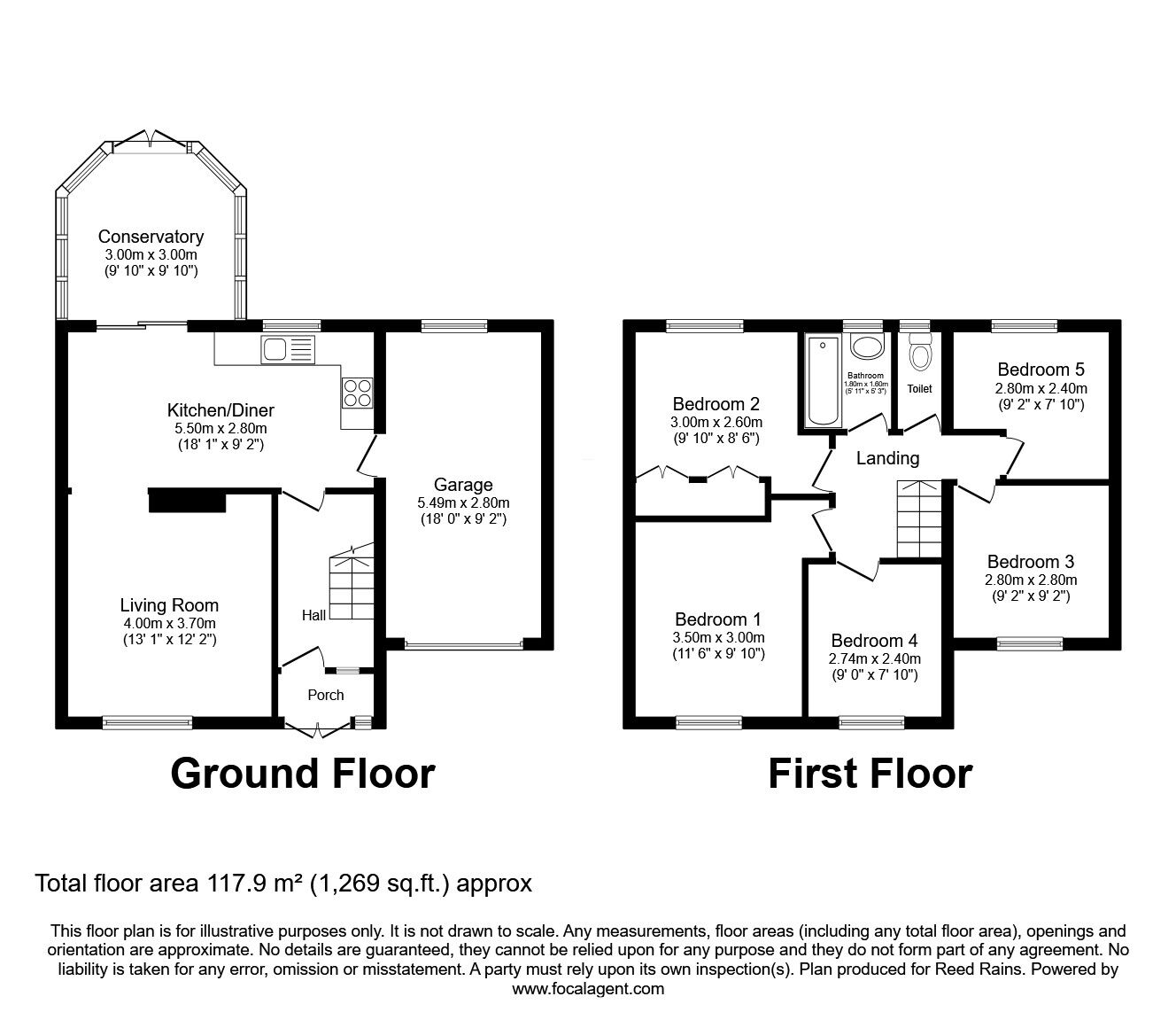 Floorplan of 5 bedroom Semi Detached House for sale, Tithebarn Road, Knowsley, Merseyside, L34
