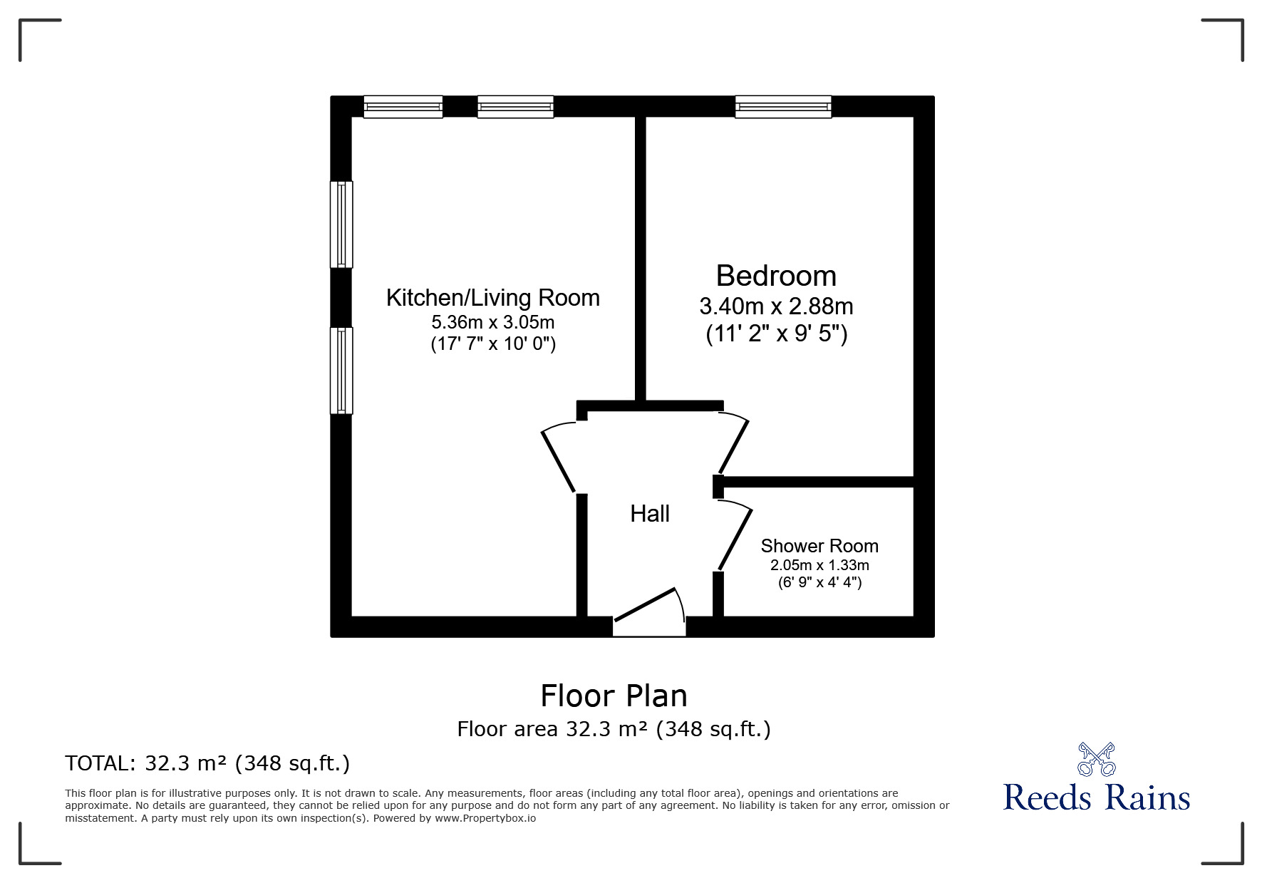 Floorplan of 1 bedroom  Flat to rent, Atherton Street, Prescot, Merseyside, L34