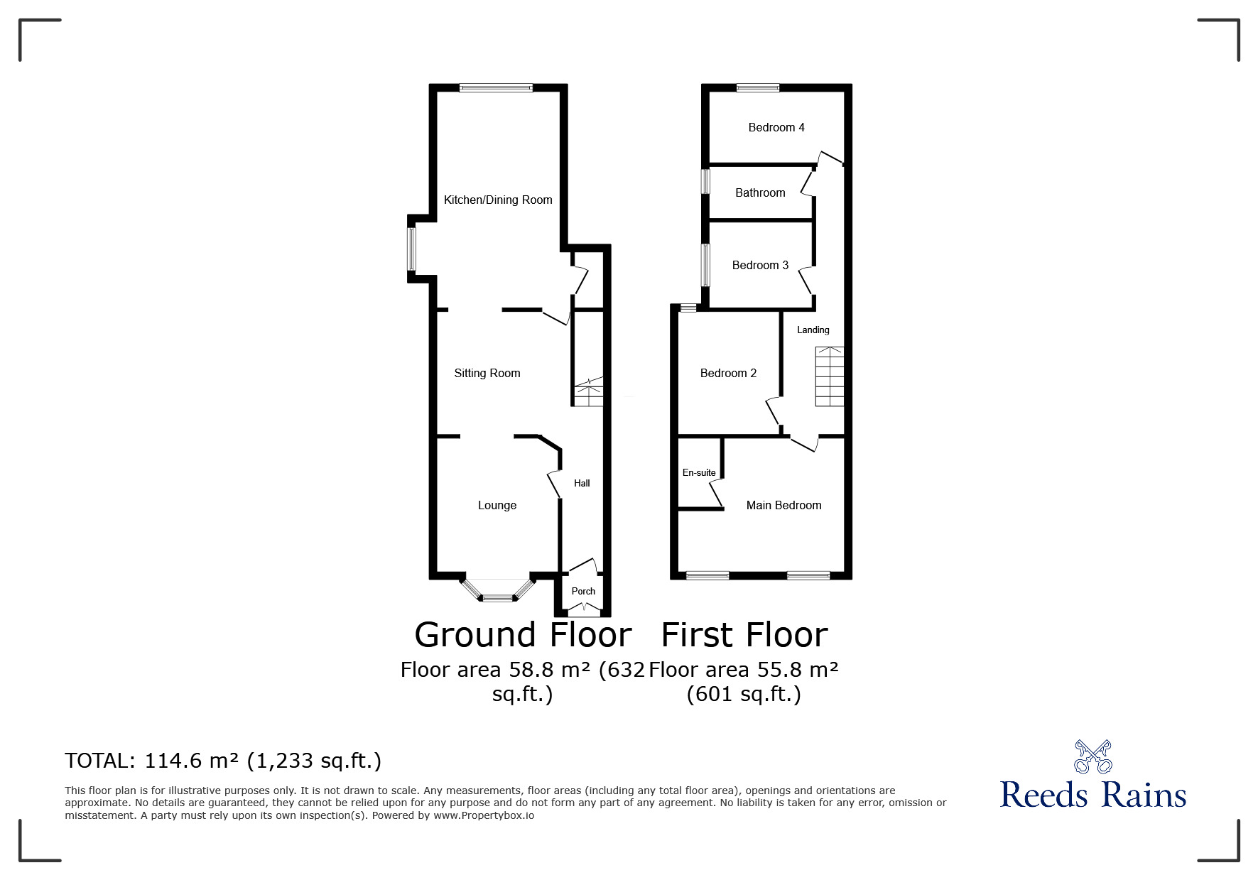 Floorplan of 4 bedroom Semi Detached House to rent, Pilkington Road, Southport, Merseyside, PR8