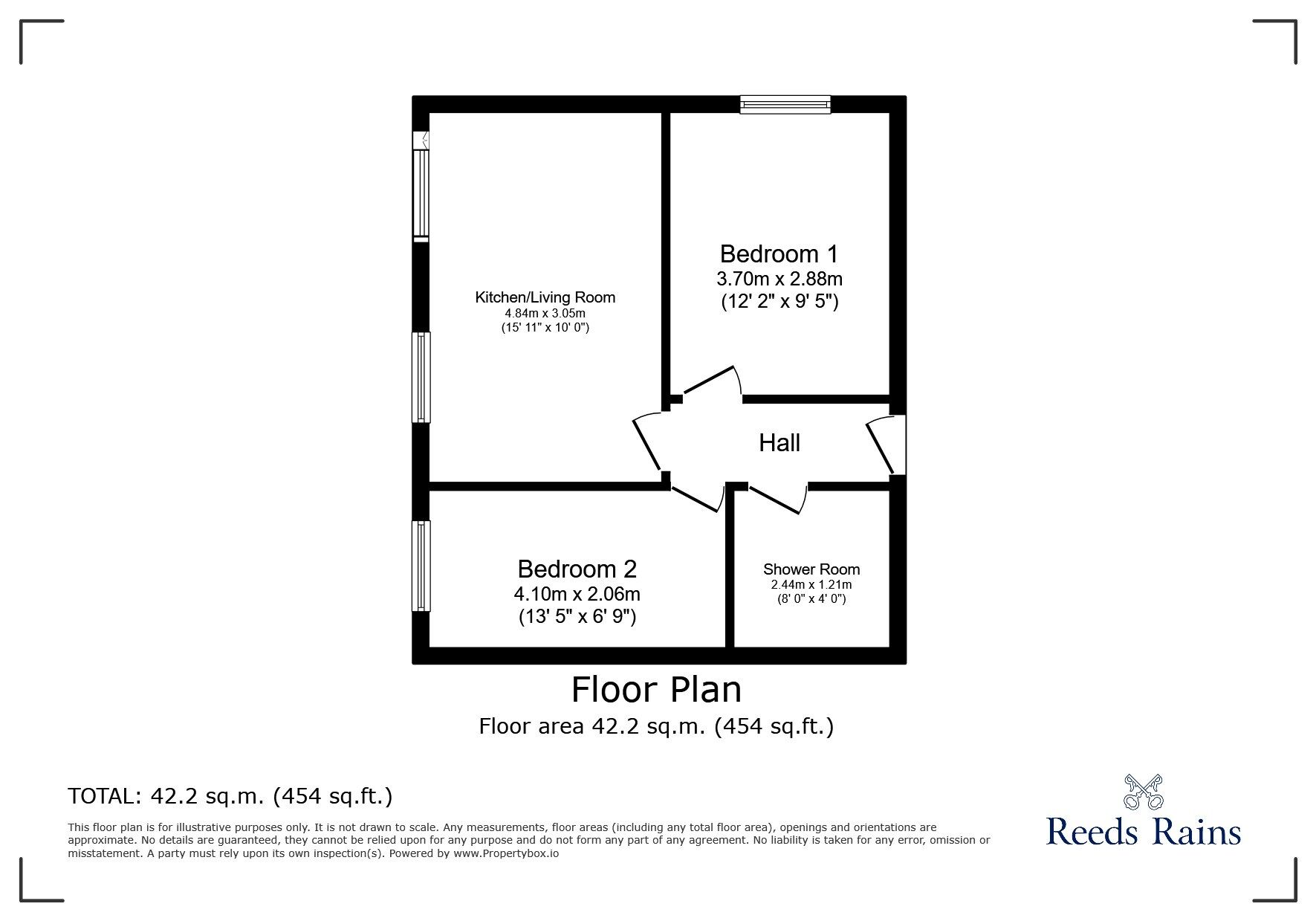 Floorplan of 2 bedroom  Flat to rent, Atherton Street, Prescot, Merseyside, L34