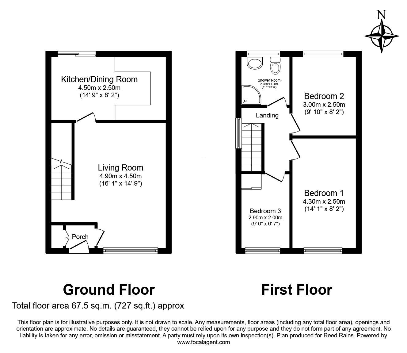 Floorplan of 3 bedroom Semi Detached House for sale, Stone Hey, Whiston, Merseyside, L35