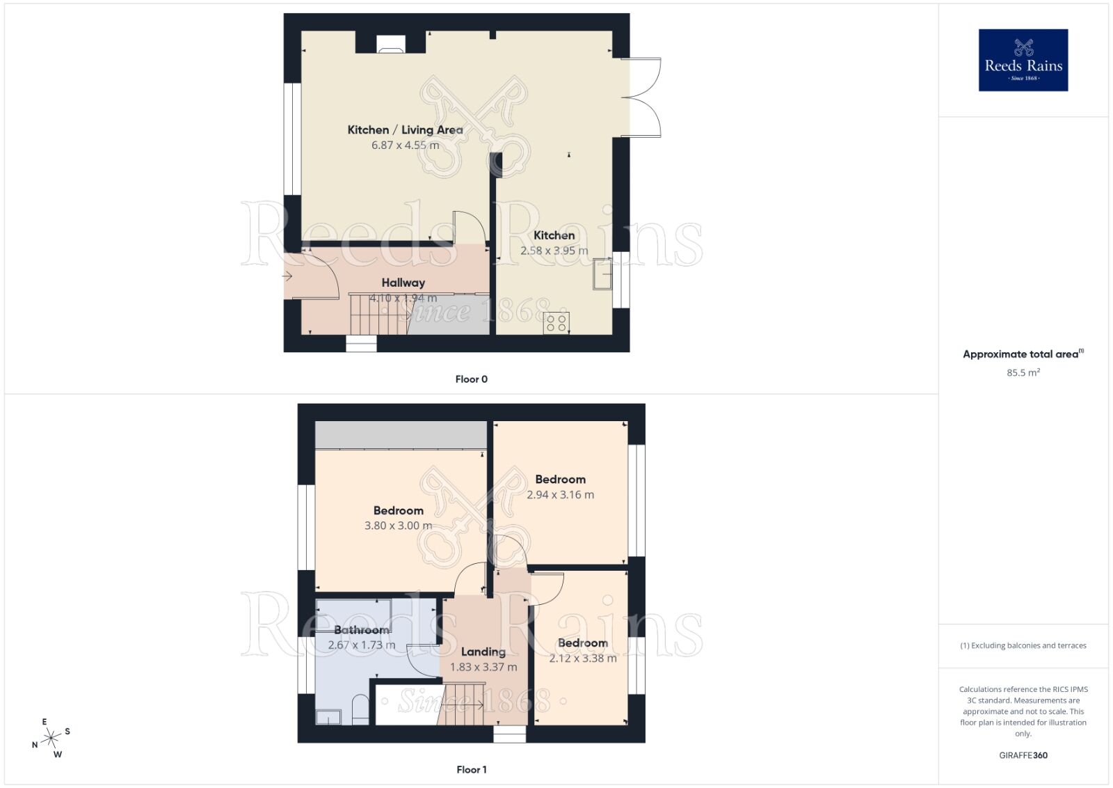 Floorplan of 3 bedroom Semi Detached House for sale, Hardie Road, Liverpool, Merseyside, L36
