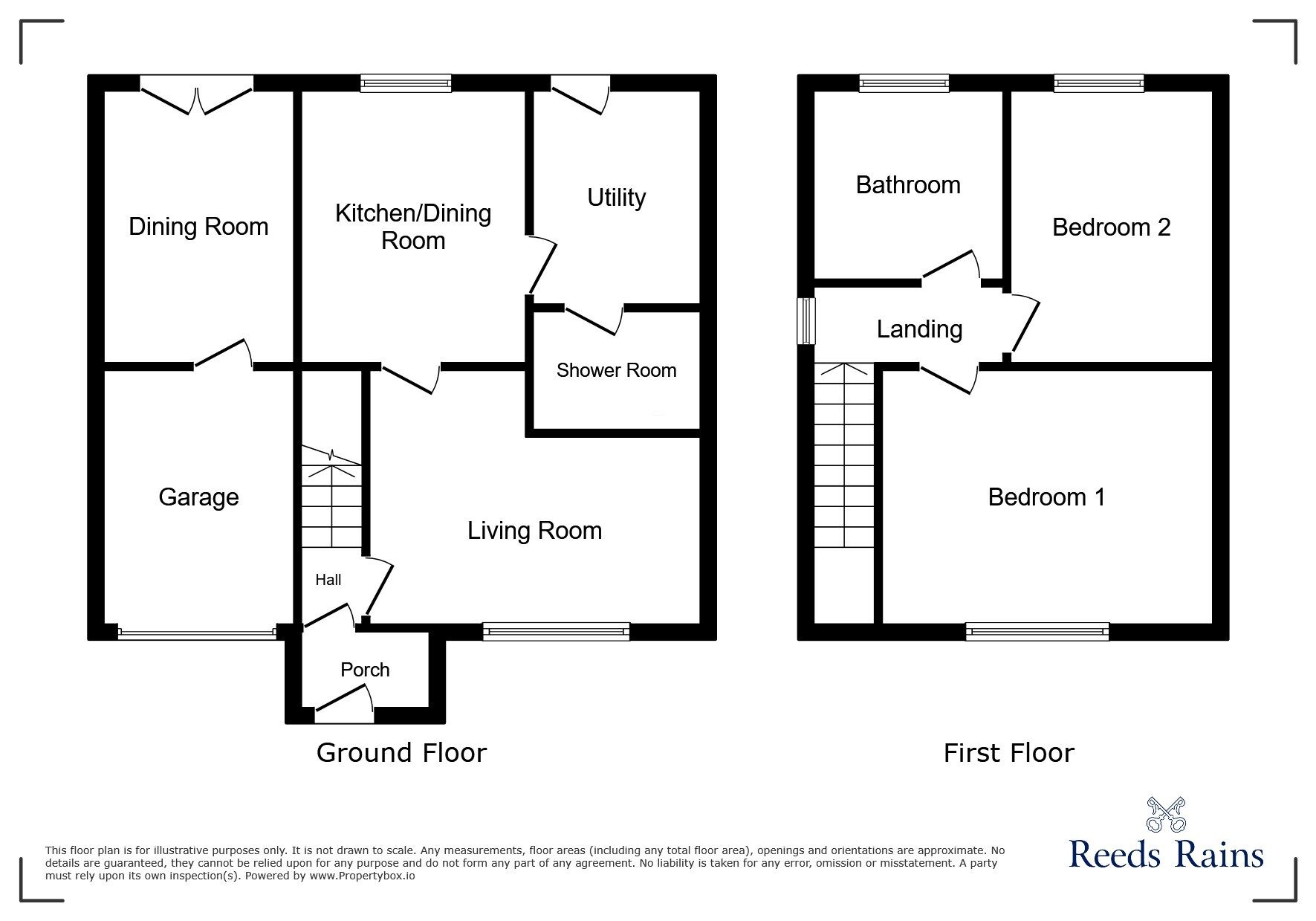Floorplan of 2 bedroom Semi Detached House to rent, Cable Road, Whiston, Merseyside, L35