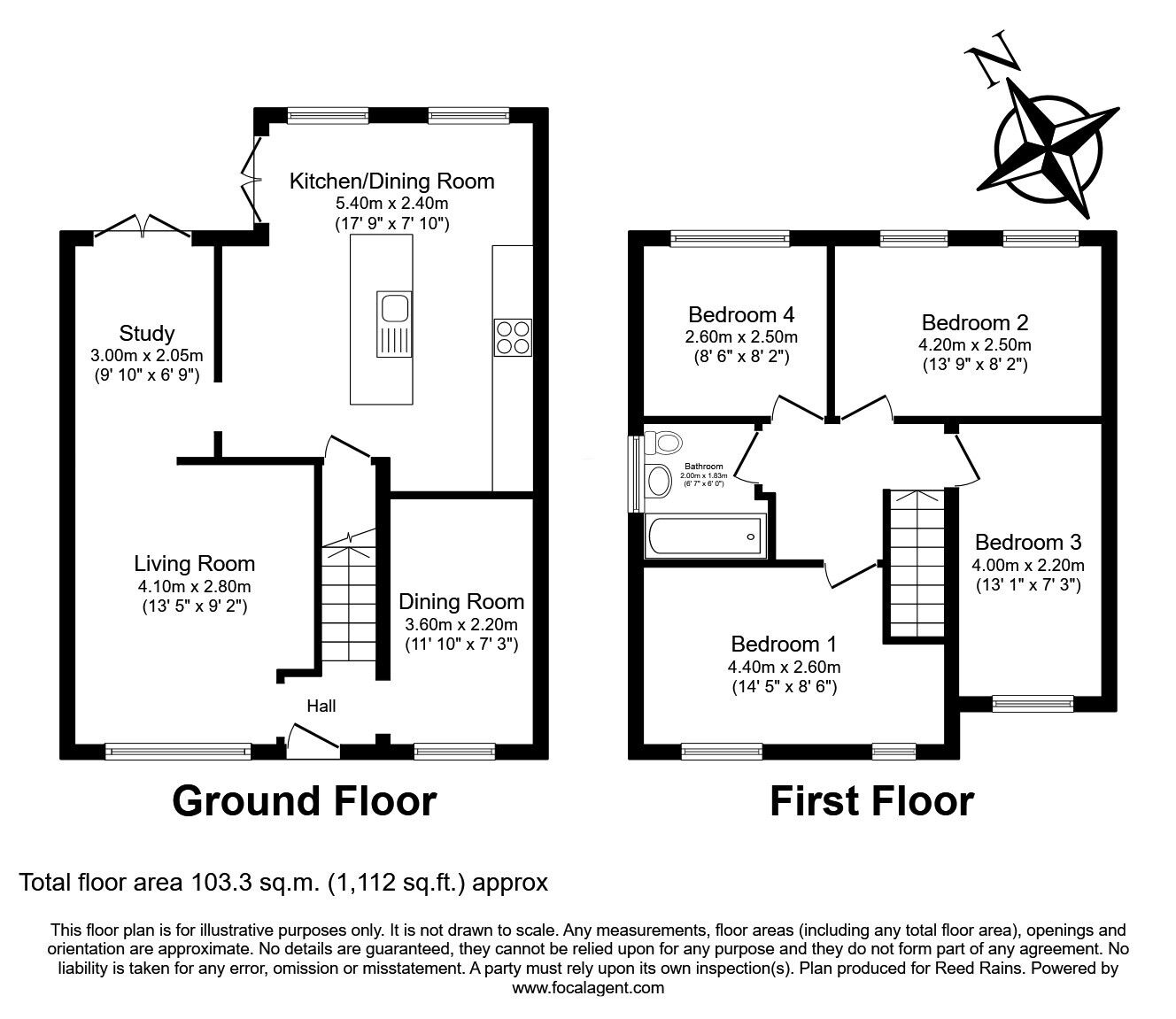 Floorplan of 4 bedroom Detached House for sale, Lovett Drive, Prescot, Merseyside, L35