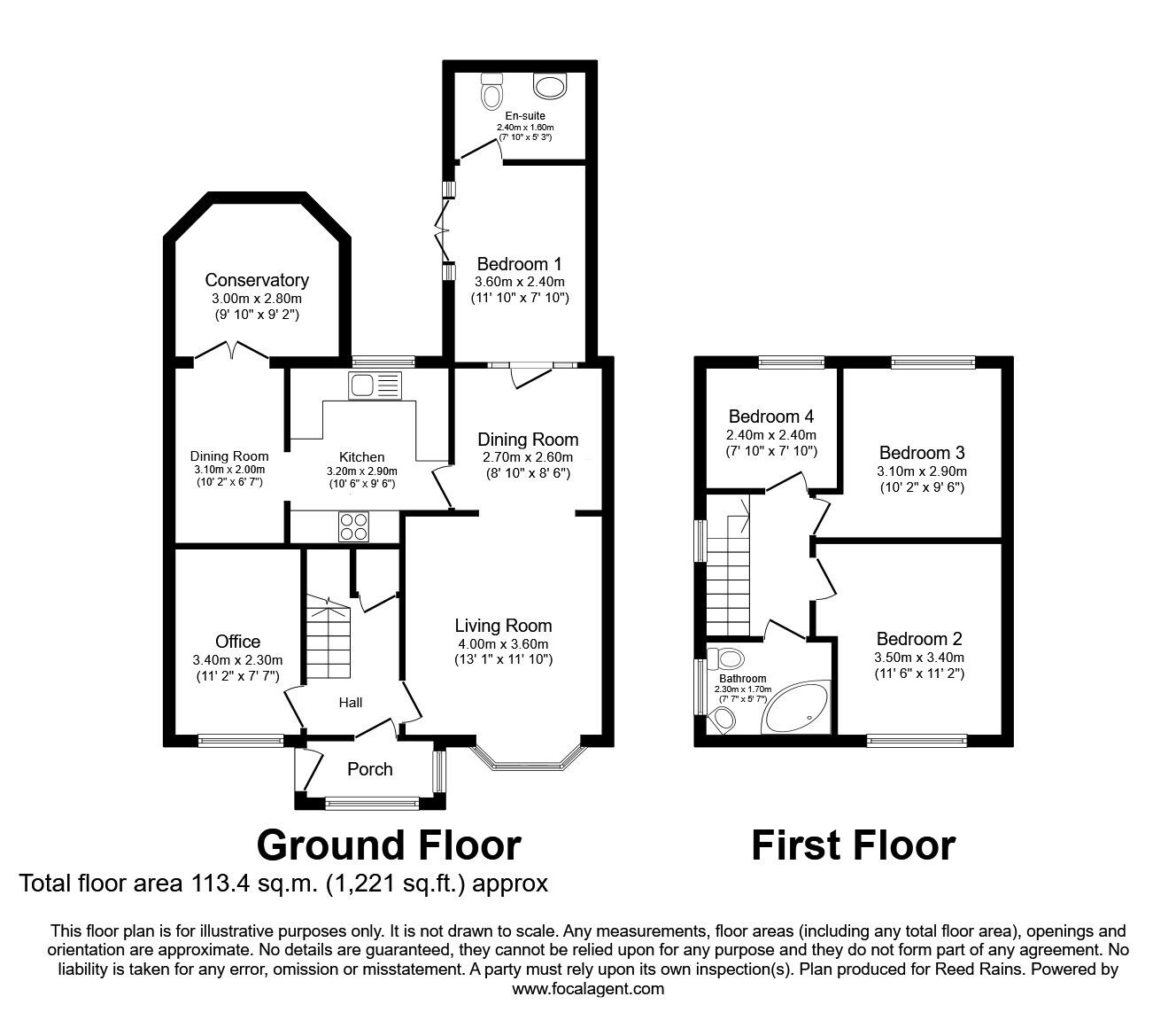 Floorplan of 4 bedroom Semi Detached House for sale, Newby Avenue, Rainhill, Merseyside, L35