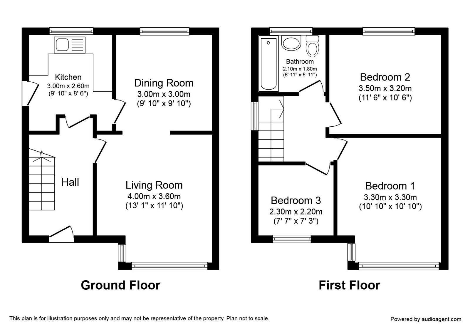 Floorplan of 3 bedroom Semi Detached House to rent, Dragon Lane, Whiston, Merseyside, L35
