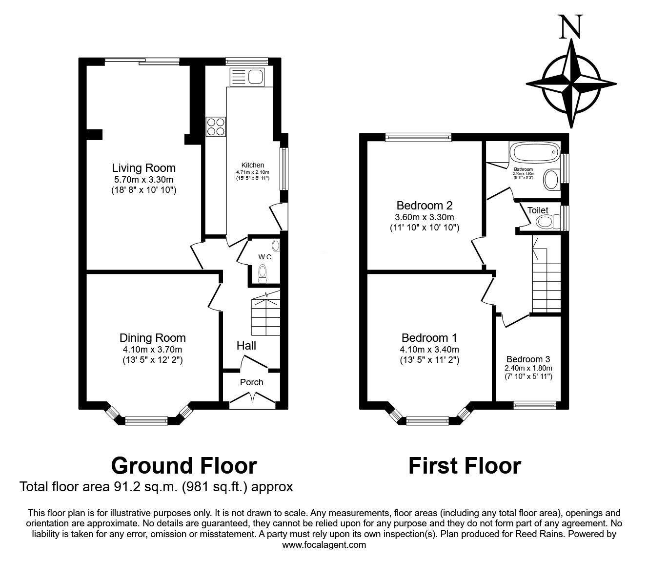 Floorplan of 3 bedroom Semi Detached House for sale, Fairholme Avenue, Eccleston Park, Merseyside, L34