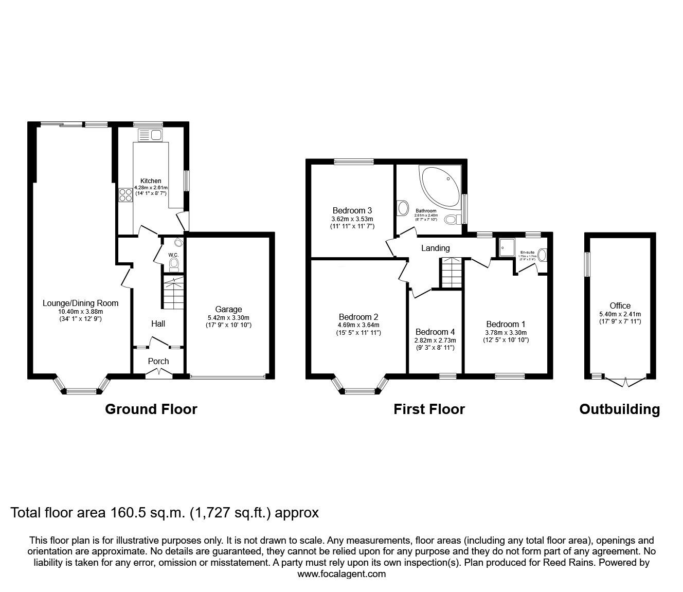 Floorplan of 4 bedroom Semi Detached House for sale, Fairholme Avenue, Eccleston Park, Merseyside, L34