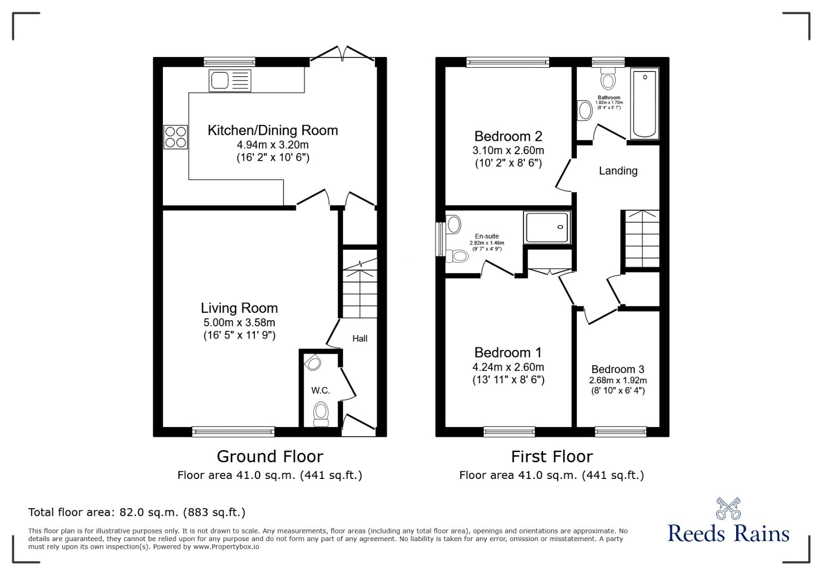 Floorplan of 3 bedroom Semi Detached House for sale, Midsummer Avenue, Prescot, Merseyside, L34