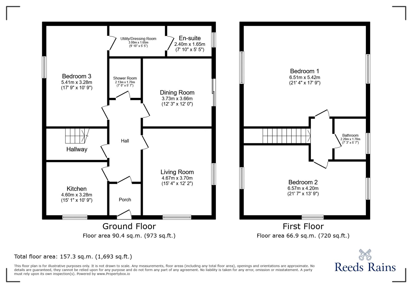 Floorplan of 3 bedroom Detached Bungalow for sale, Foxs Bank Lane, Whiston, Merseyside, L35