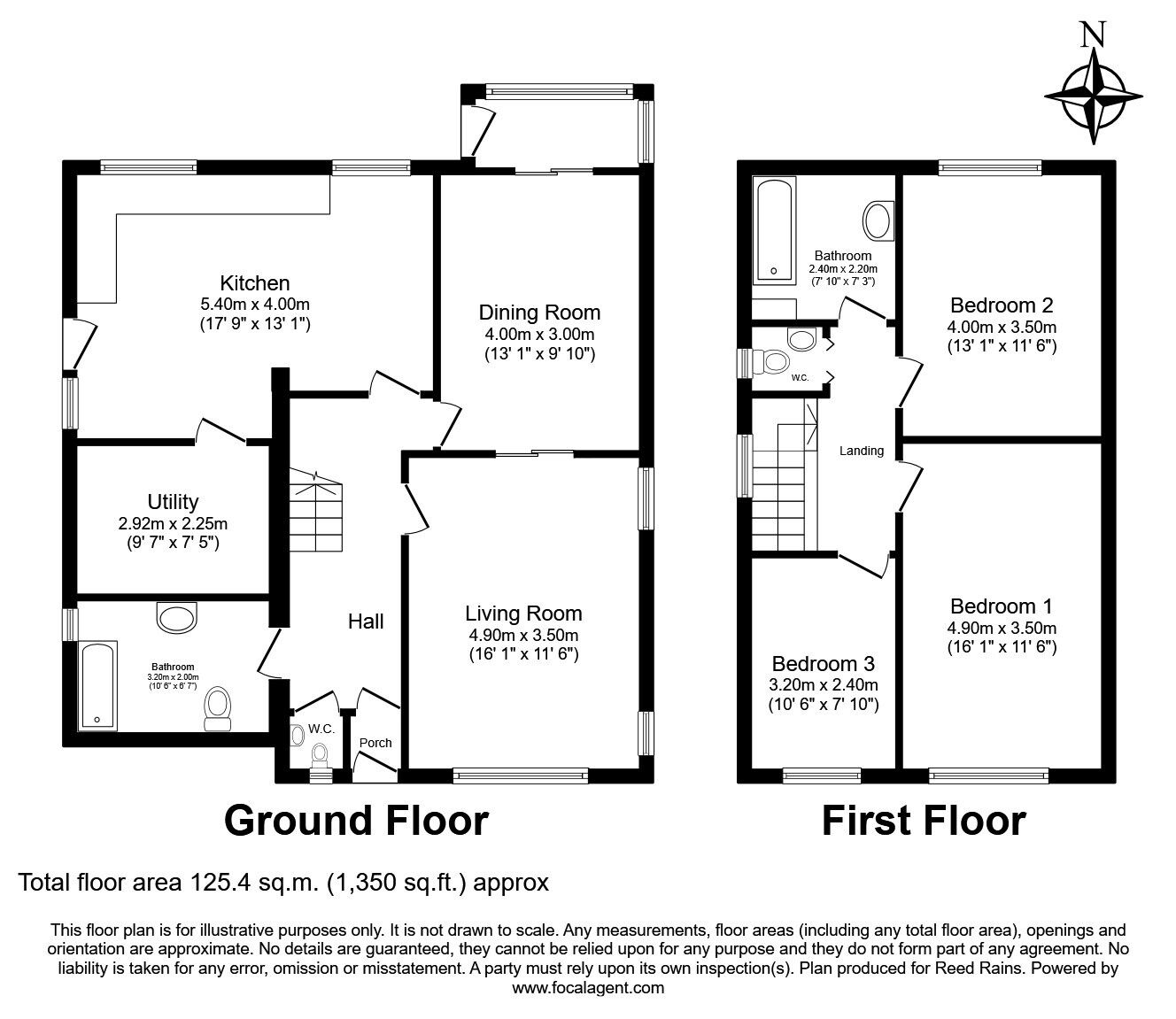 Floorplan of 3 bedroom Detached House for sale, Corncroft Road, Knowsley, Merseyside, L34