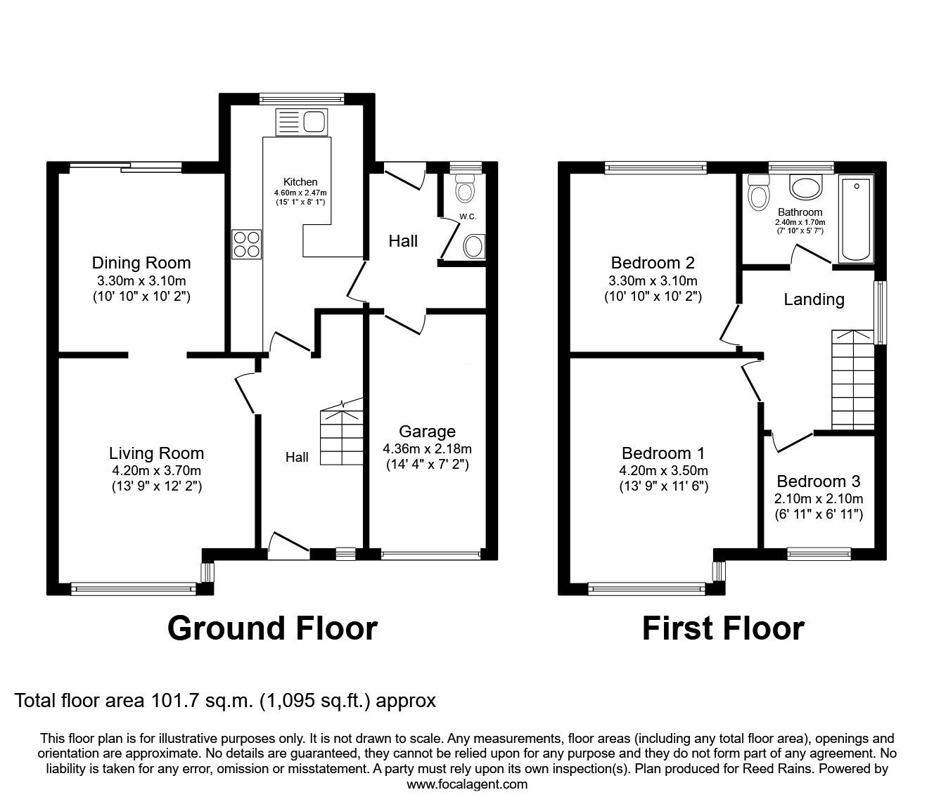 Floorplan of 3 bedroom Semi Detached House for sale, Westbrook Avenue, Prescot, Merseyside, L34