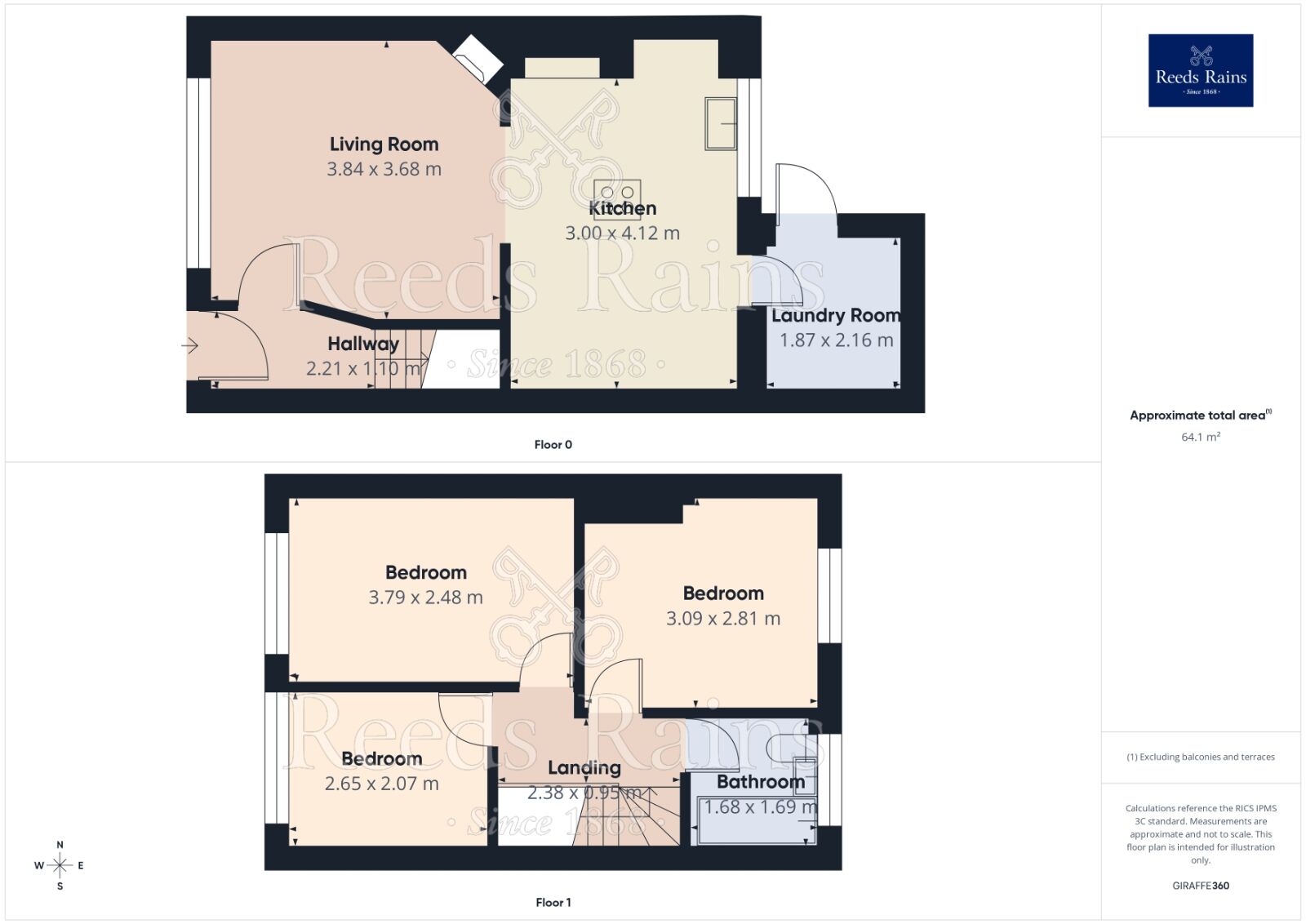 Floorplan of 3 bedroom End Terrace House for sale, Gentwood Road, Liverpool, Merseyside, L36